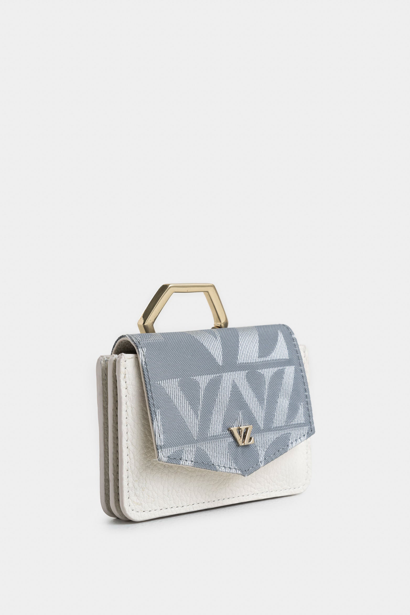 Arabia Leather and Canvas Card Holder for Women, Monogram