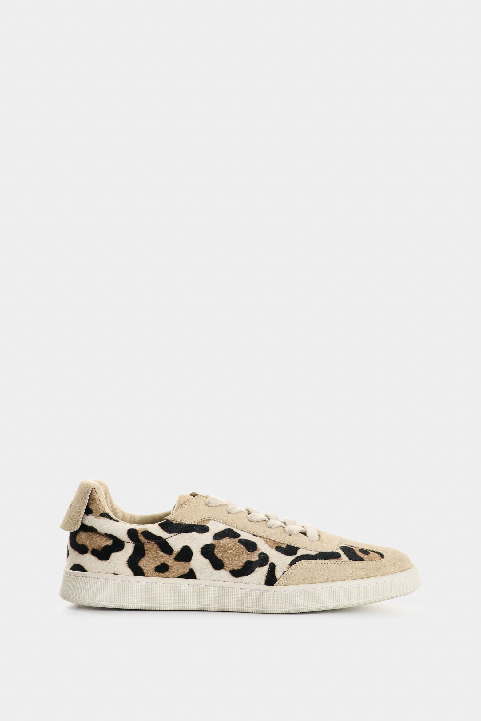 Flair Women's Sneakers in Hair-On Leather with Animal Print