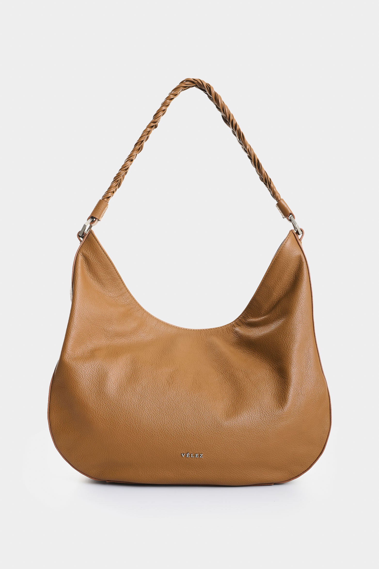 Luna semicircular leather shopping bag for women