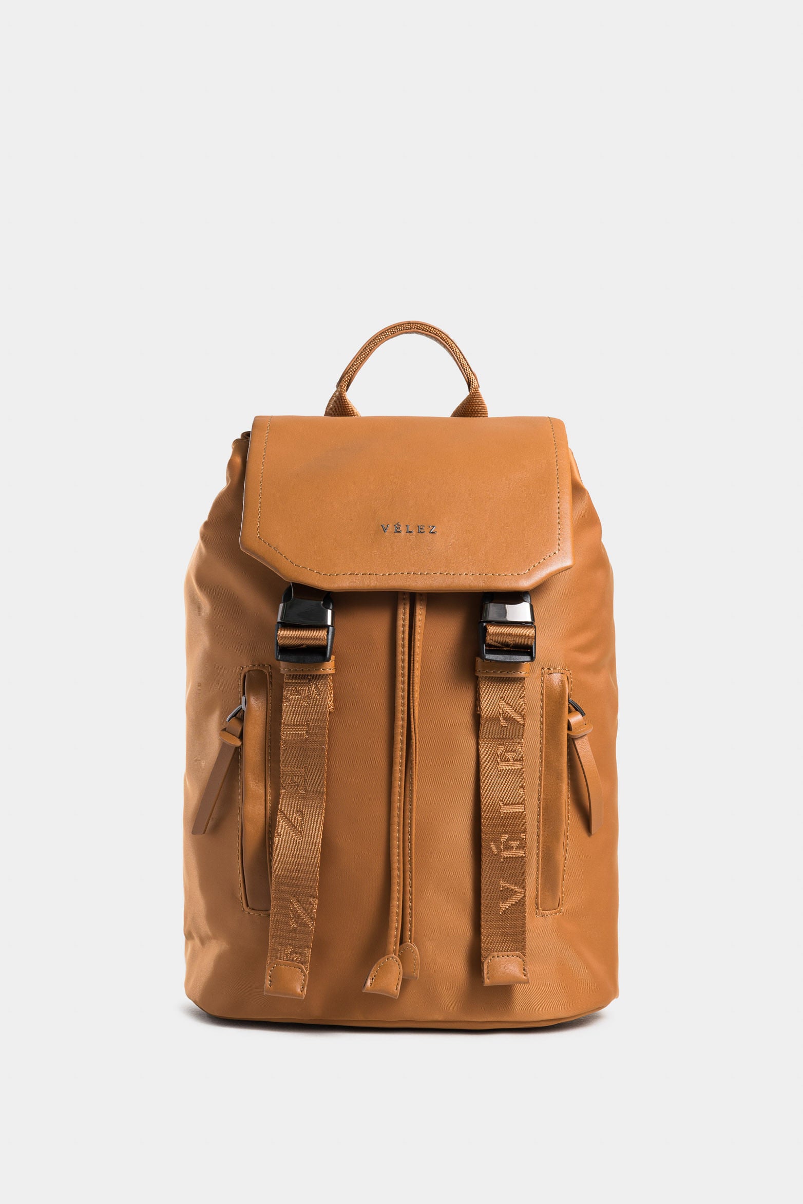 Nasca Tula Urban Style Leather and Recycled Nylon Backpack for Women