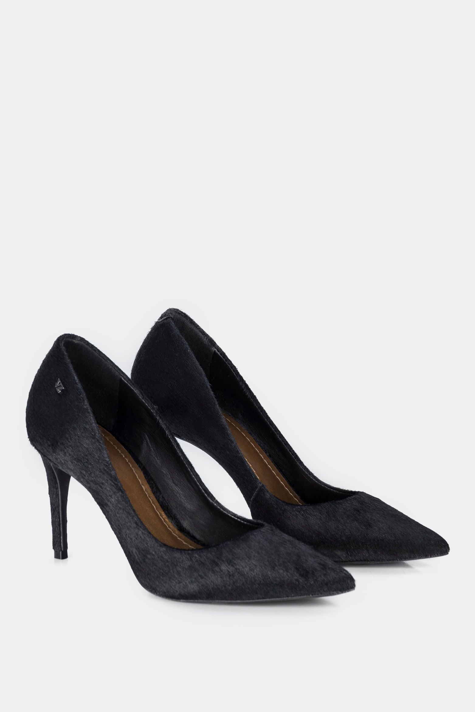 Women’s Morocco Pump in Black Leather with Pointed Toe