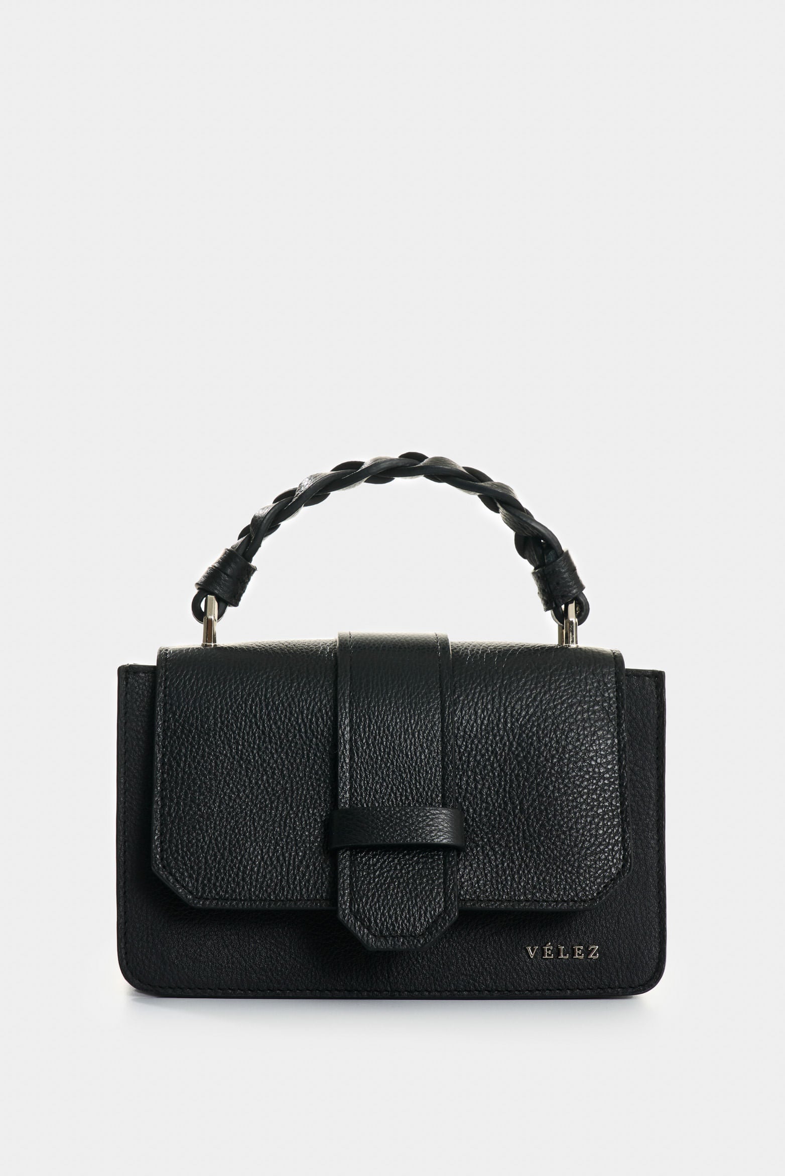 Garniel Women's Hands-Free Leather Bag with Woven Handle