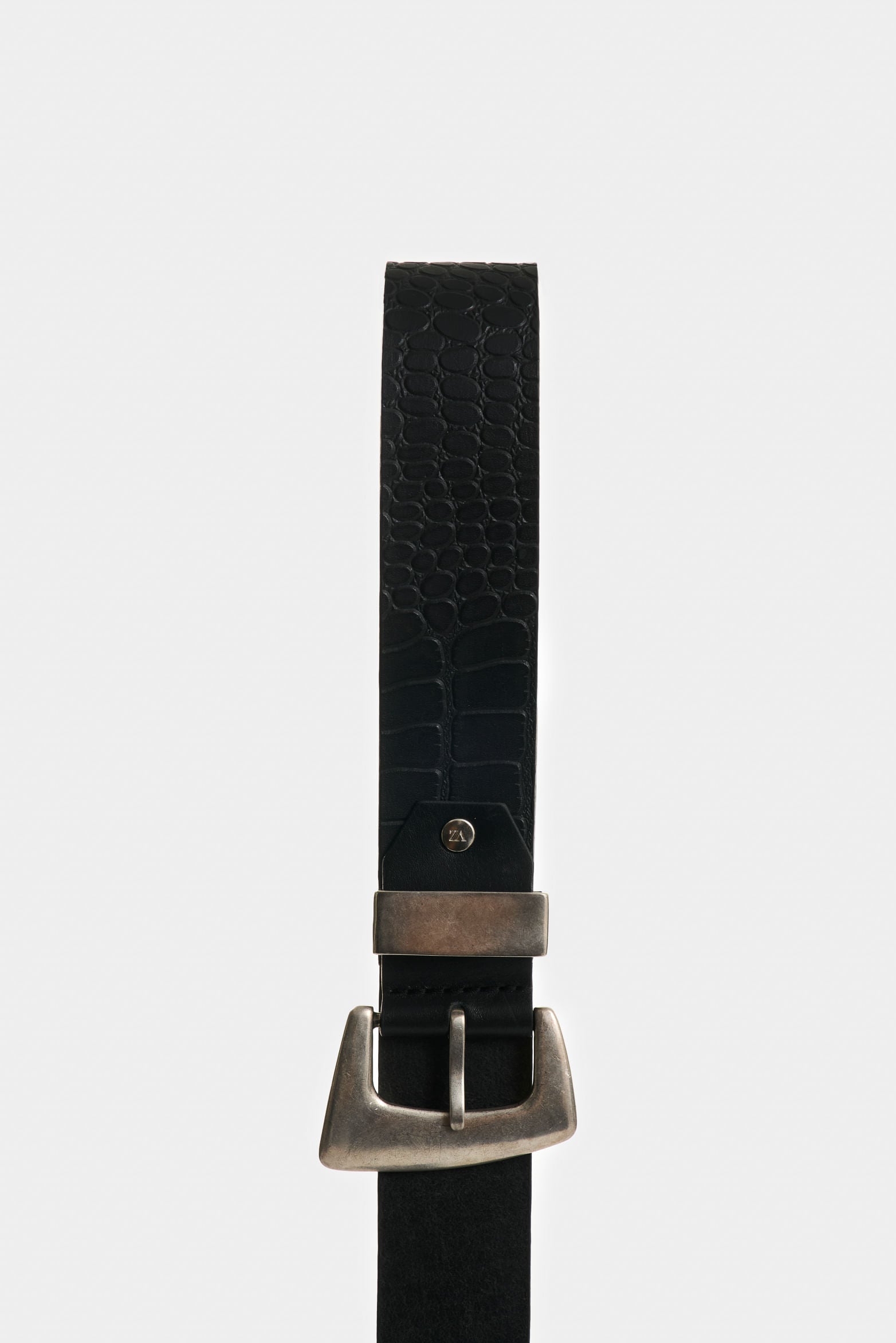 Cleo Single Sided Embossed Leather Belt for Women