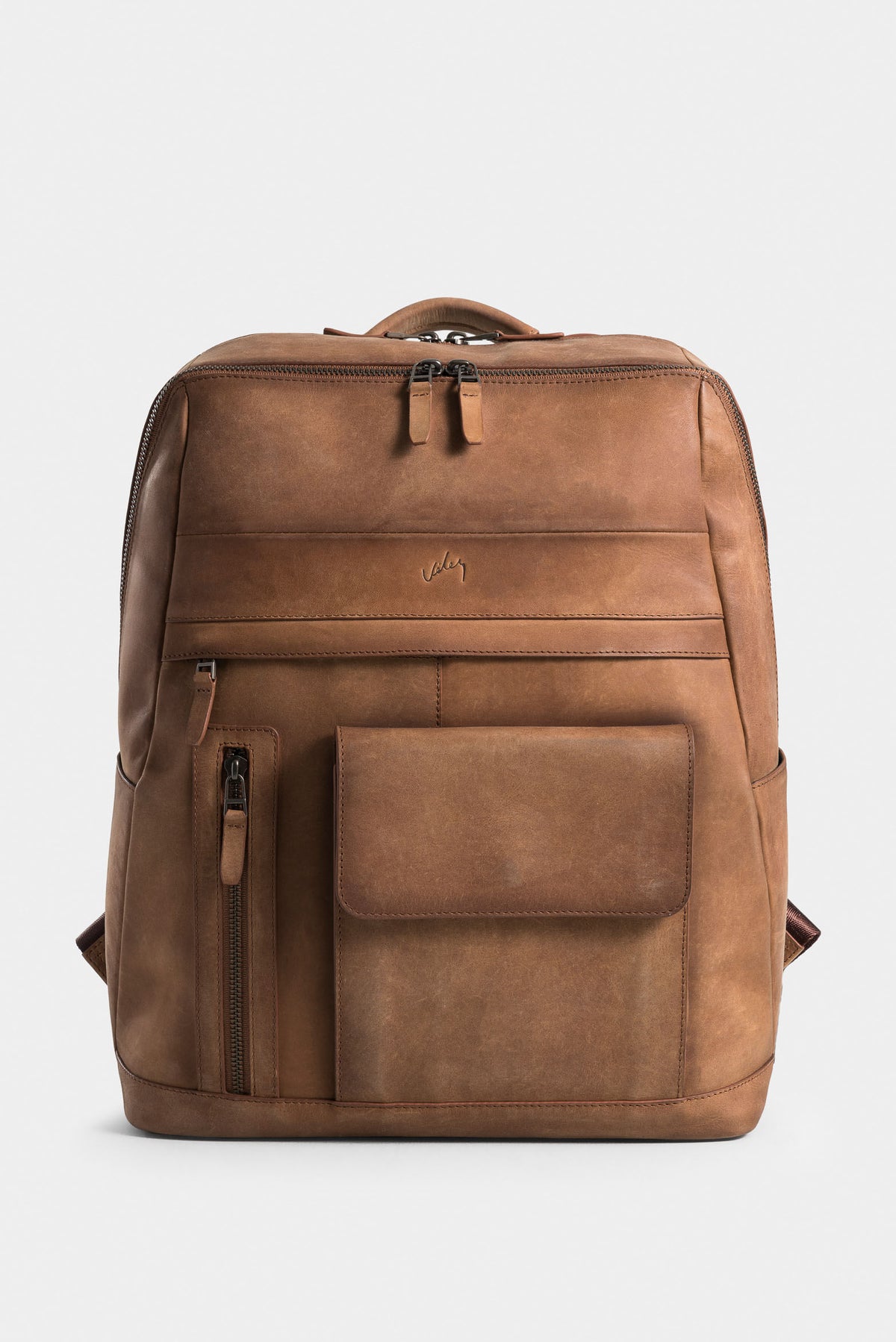 Pekin classic-style leather backpack for men