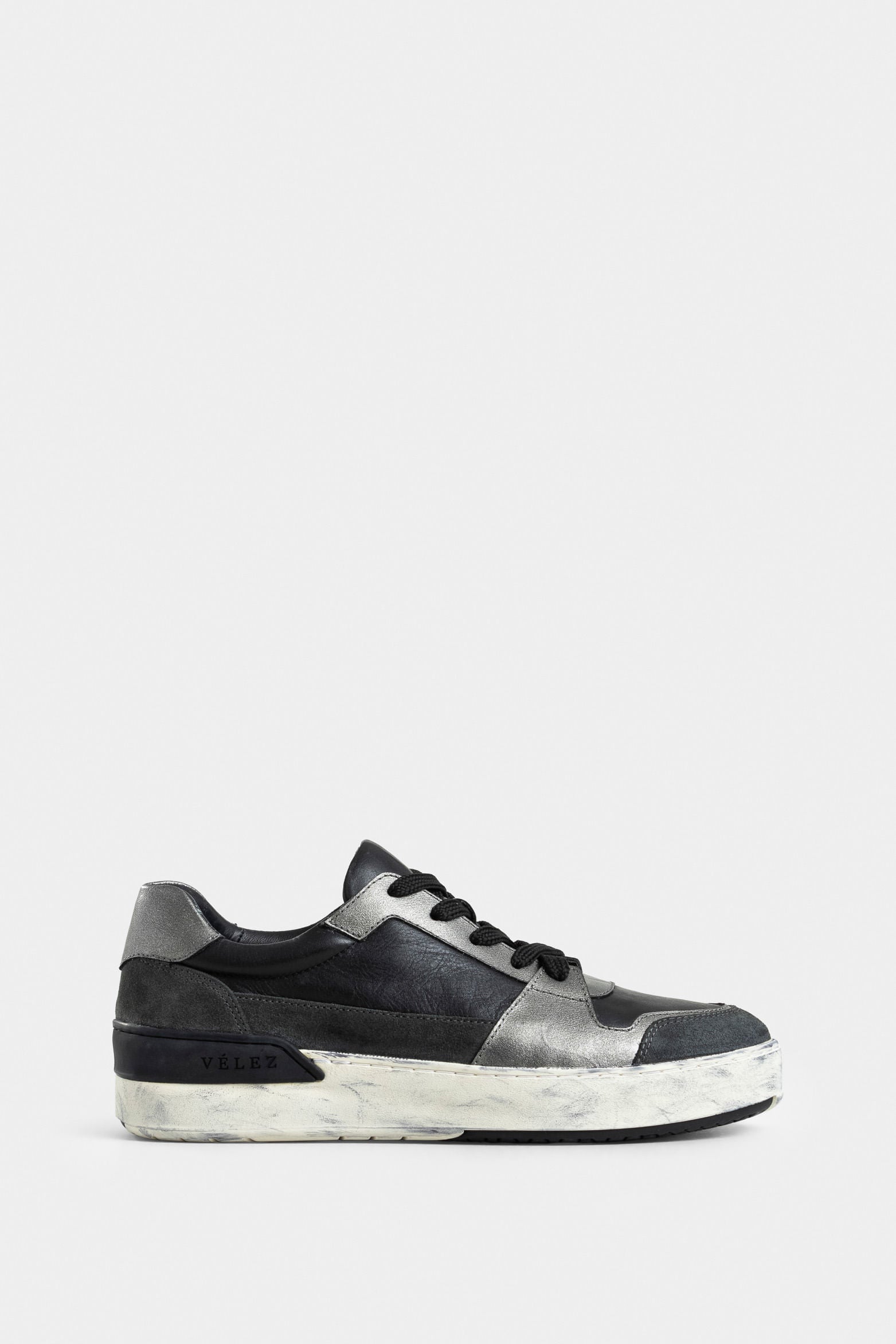 Umbra Box Leather Sneakers for Women with Foil Detail