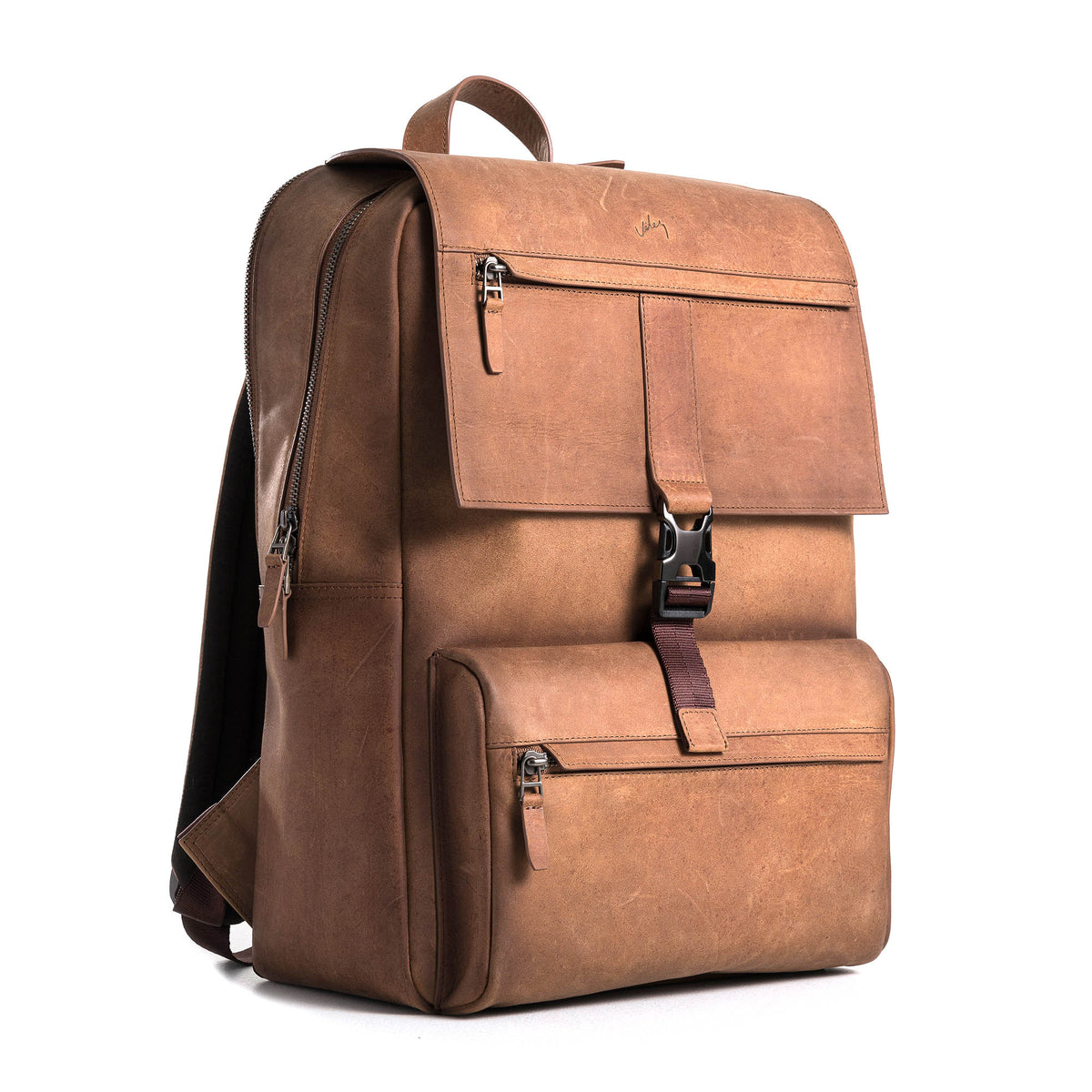 Leather Laptop Backpack