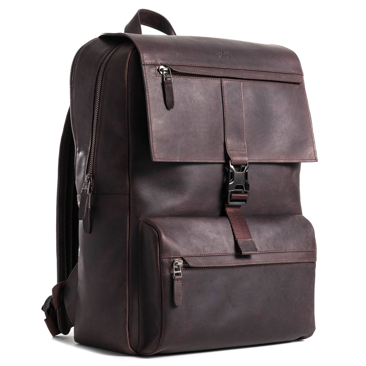 Leather Laptop Backpack