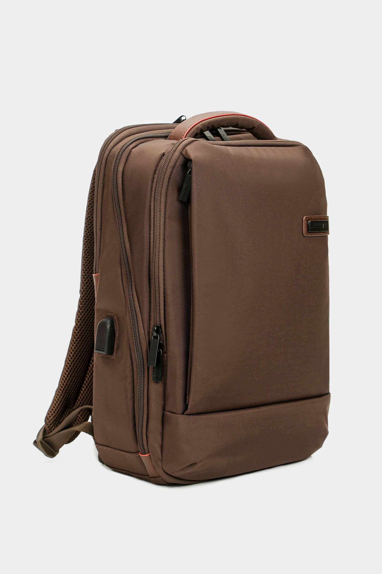 Kler Backpack in Brown Nylon