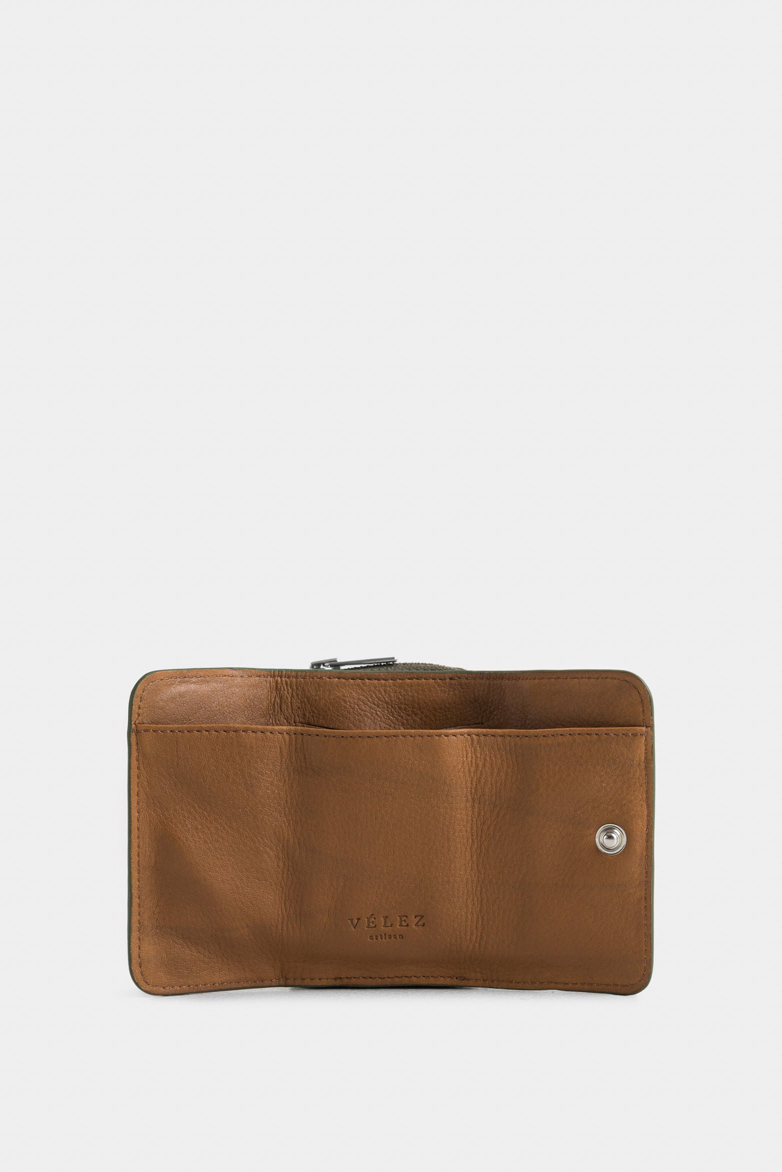 Tropical Leather Coin Purse for Women with Hexagonal Hardware