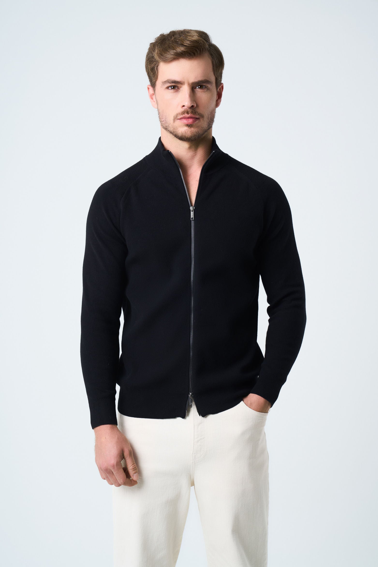 Misuri Knit Sweater for Men with High Neck