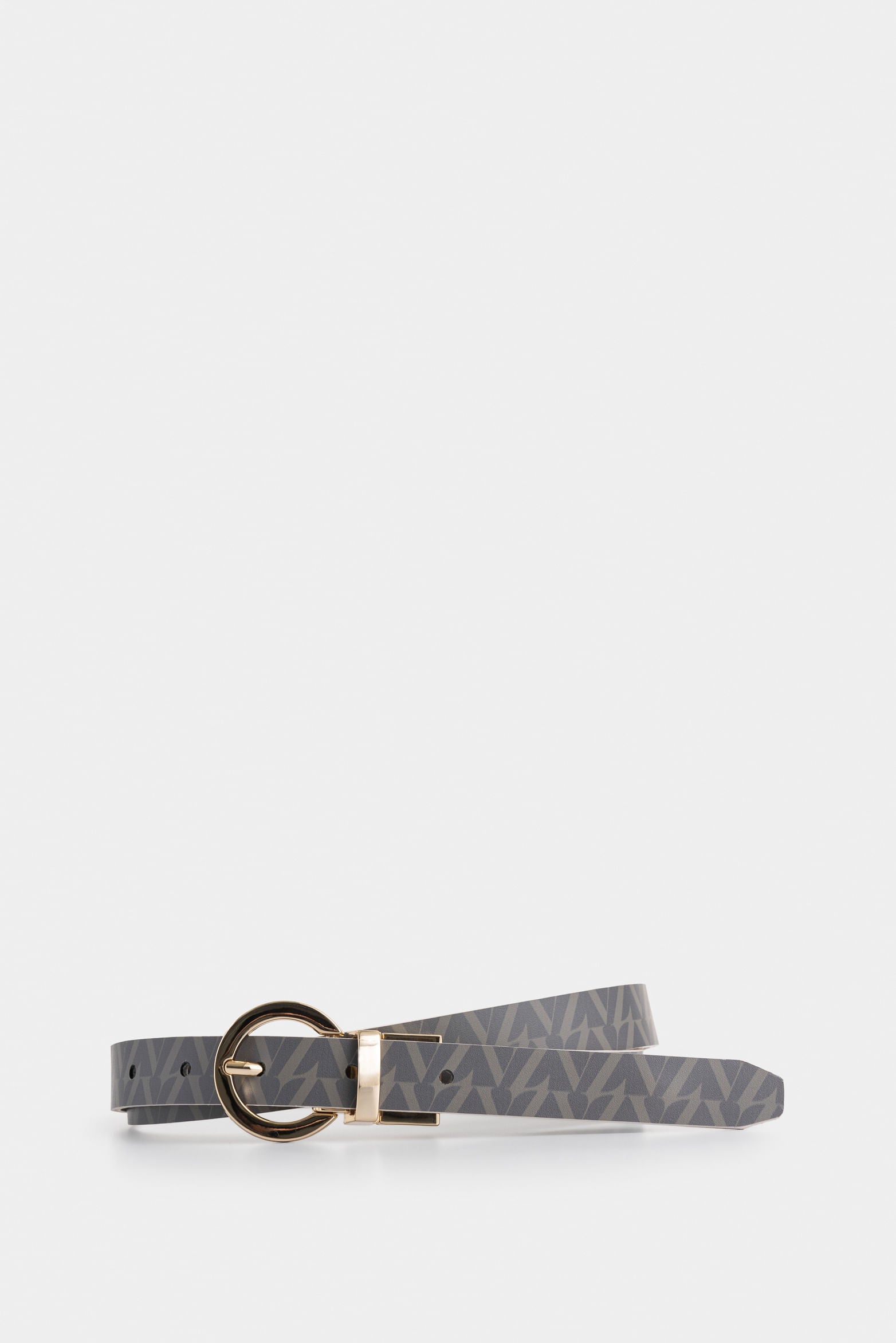 Double-Faced Leather Belt for Women, Monogram