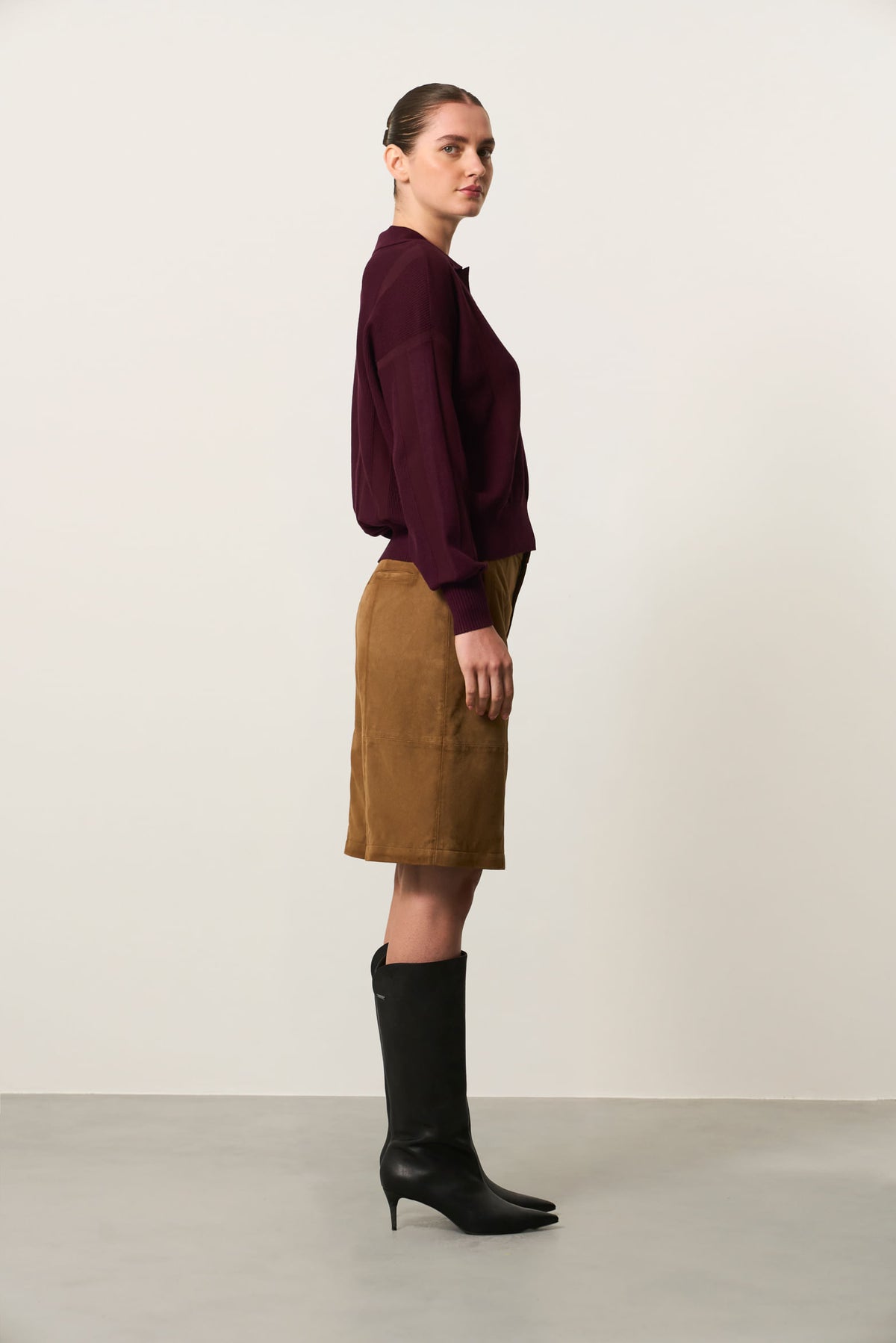 Women's Ambe Long-Sleeve Knit Polo