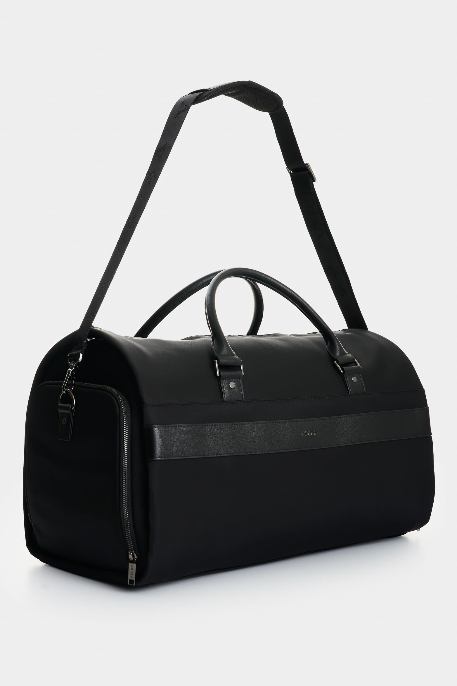 Thani canvas and leather bowling bag for men