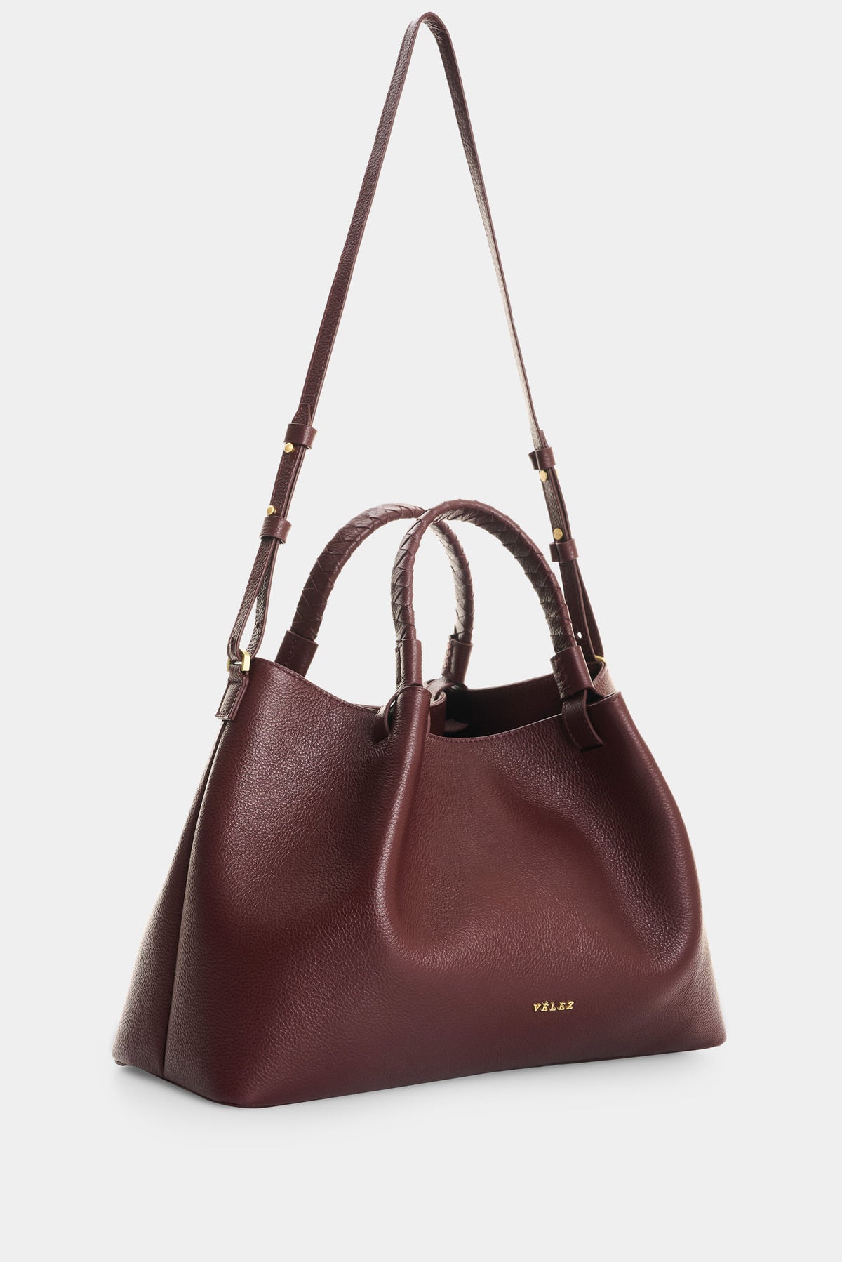 Leather bowling bag for women Alessia
