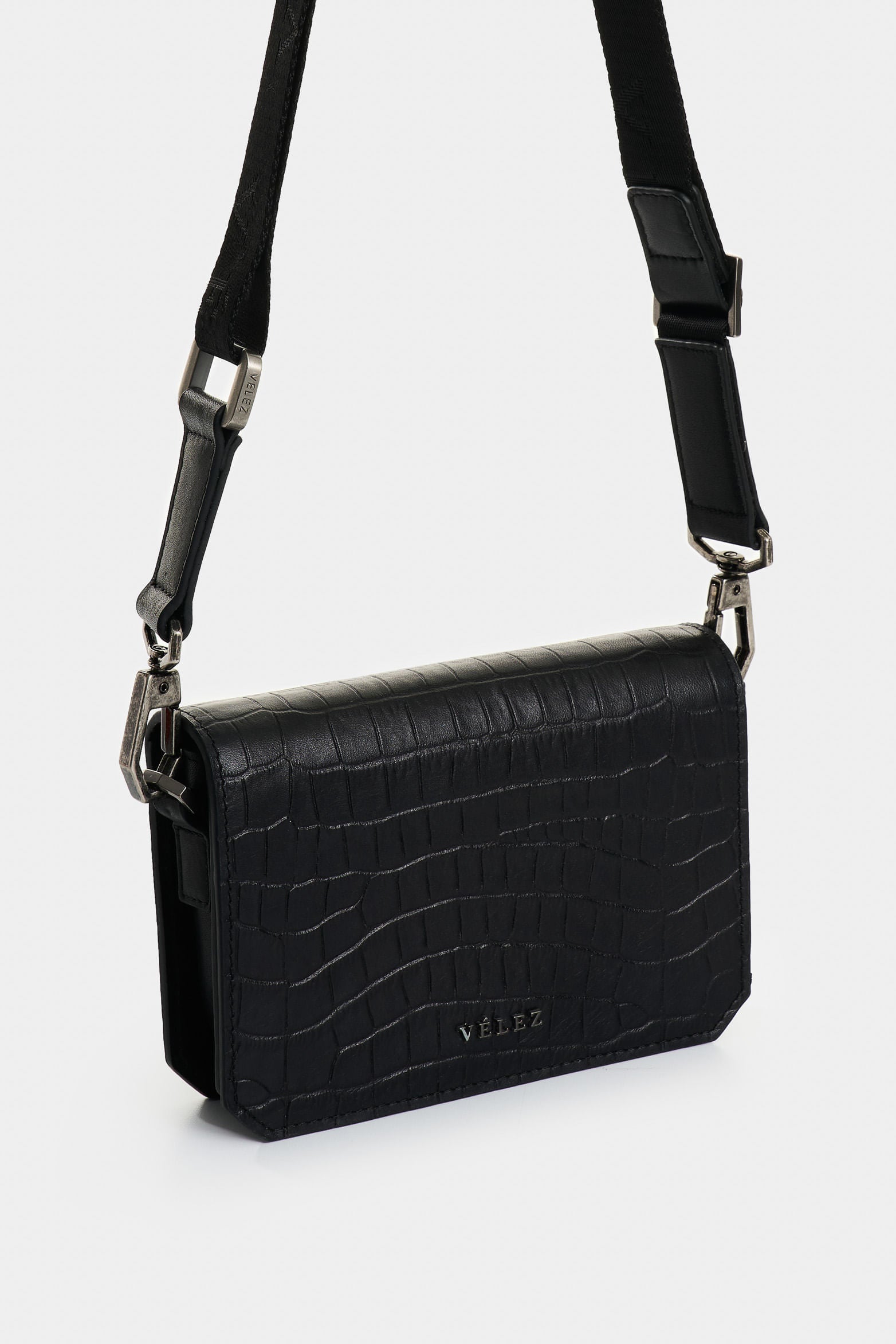 Garniel Mini Hands-Free Croc Leather Men's Bag