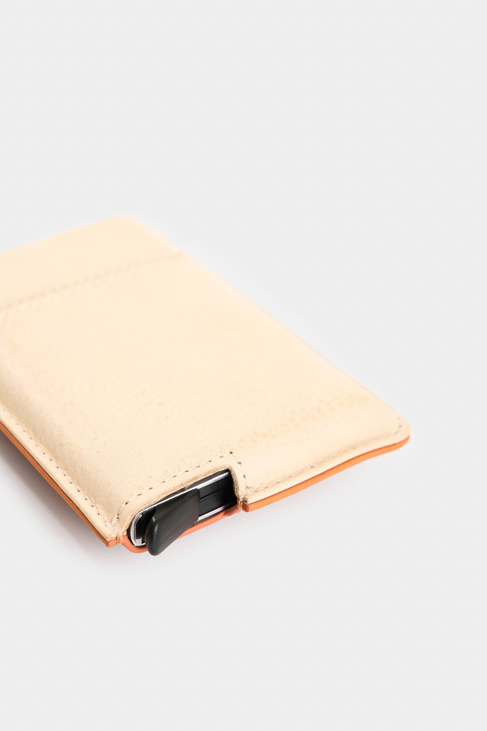 Miniwallet leather document holder for men