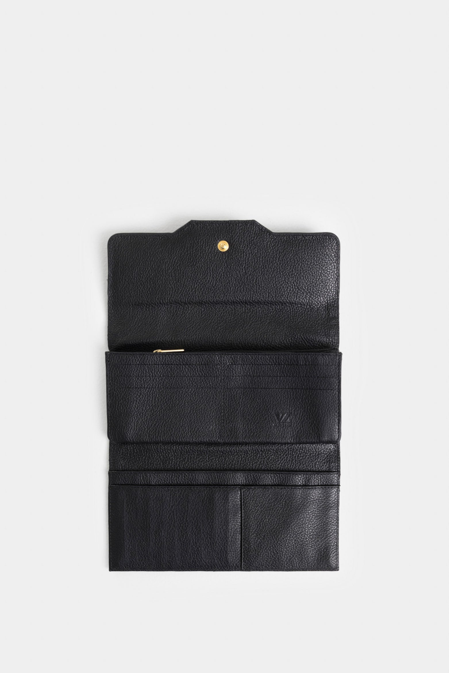 Damascus Leather and Canvas Checkbook Wallet for Women, Monogram