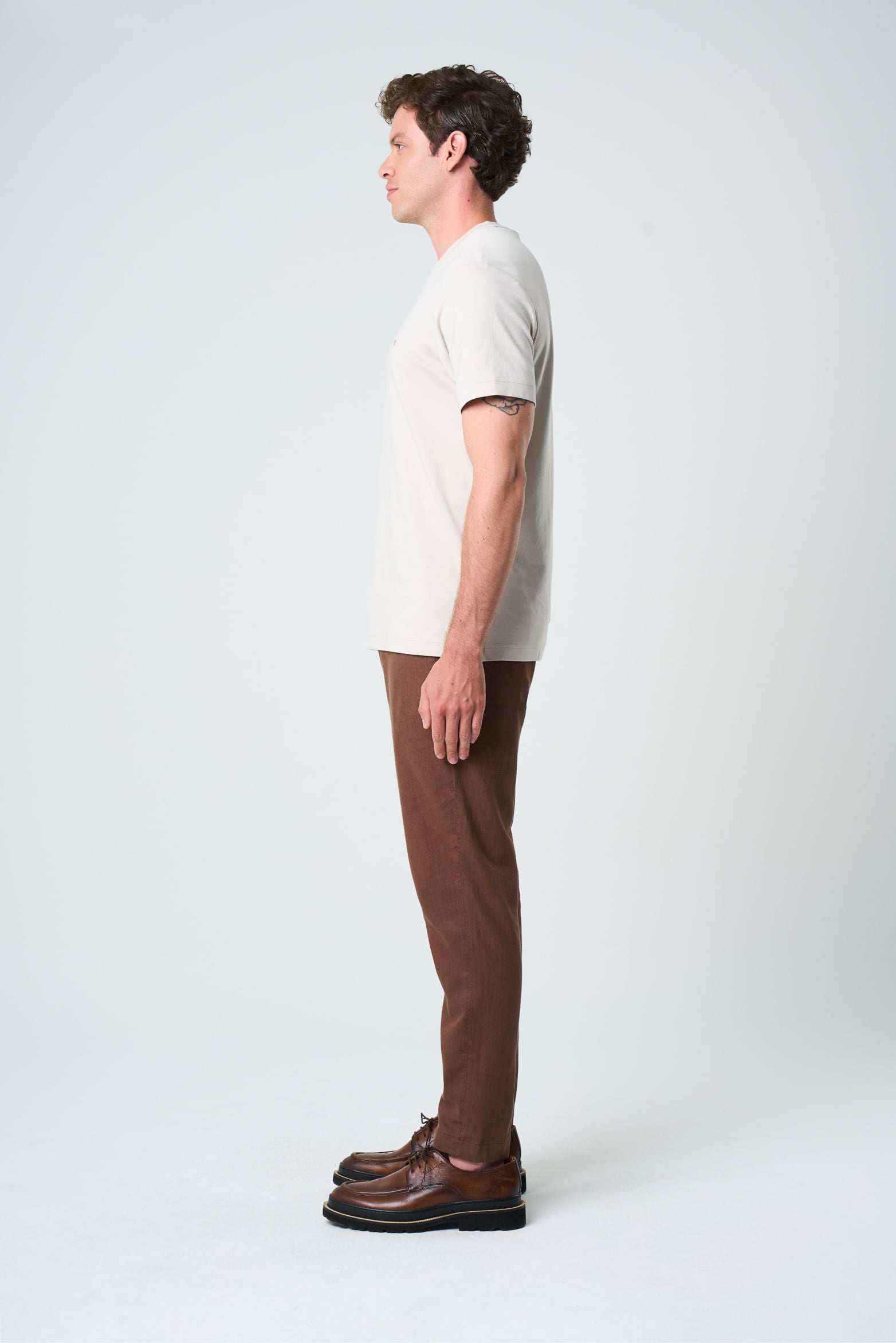 Lerici Short Sleeve T-Shirt for Men Semi Fitted