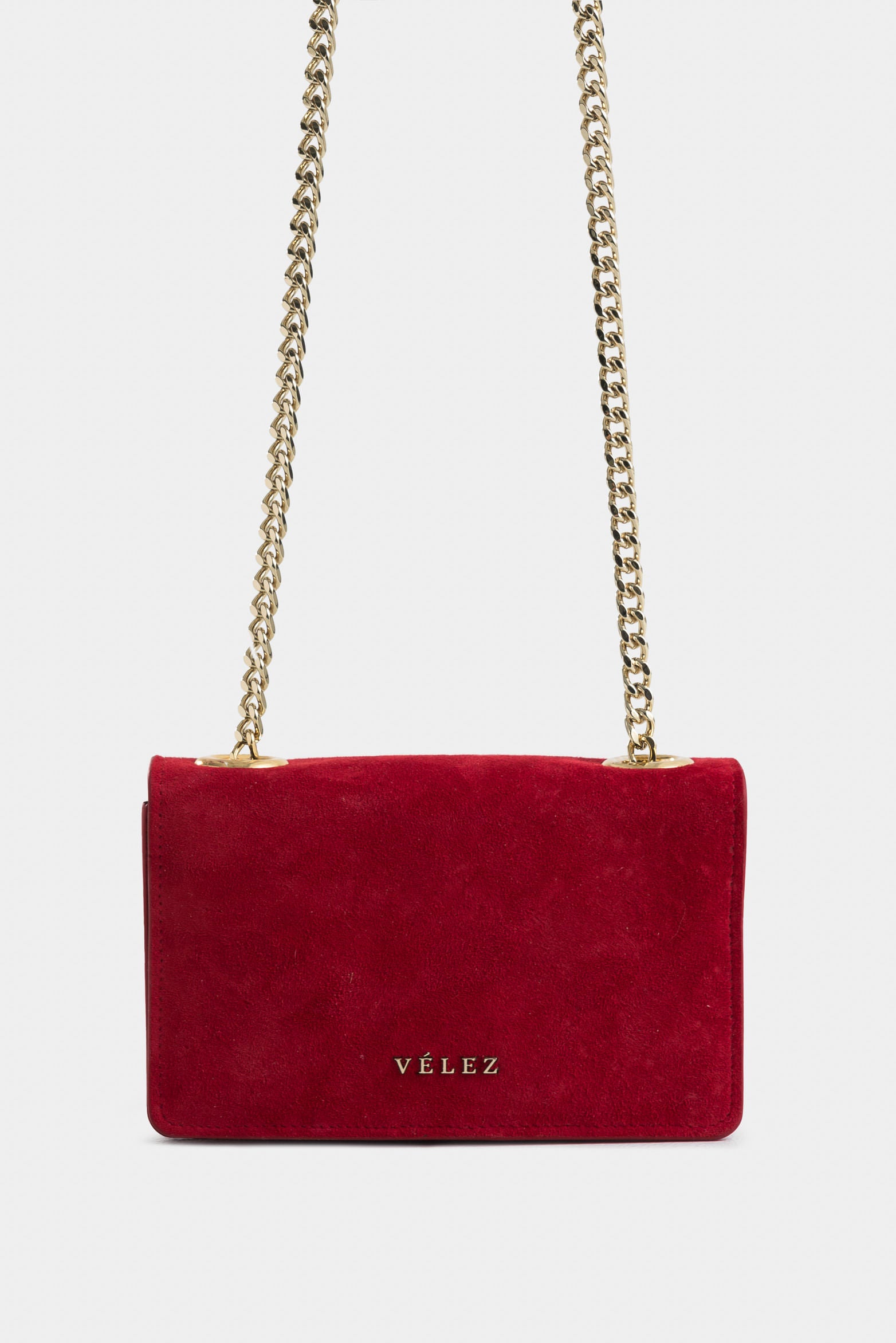 Buddha Suede and Leather Hands-Free Bag for Women with Chain Strap