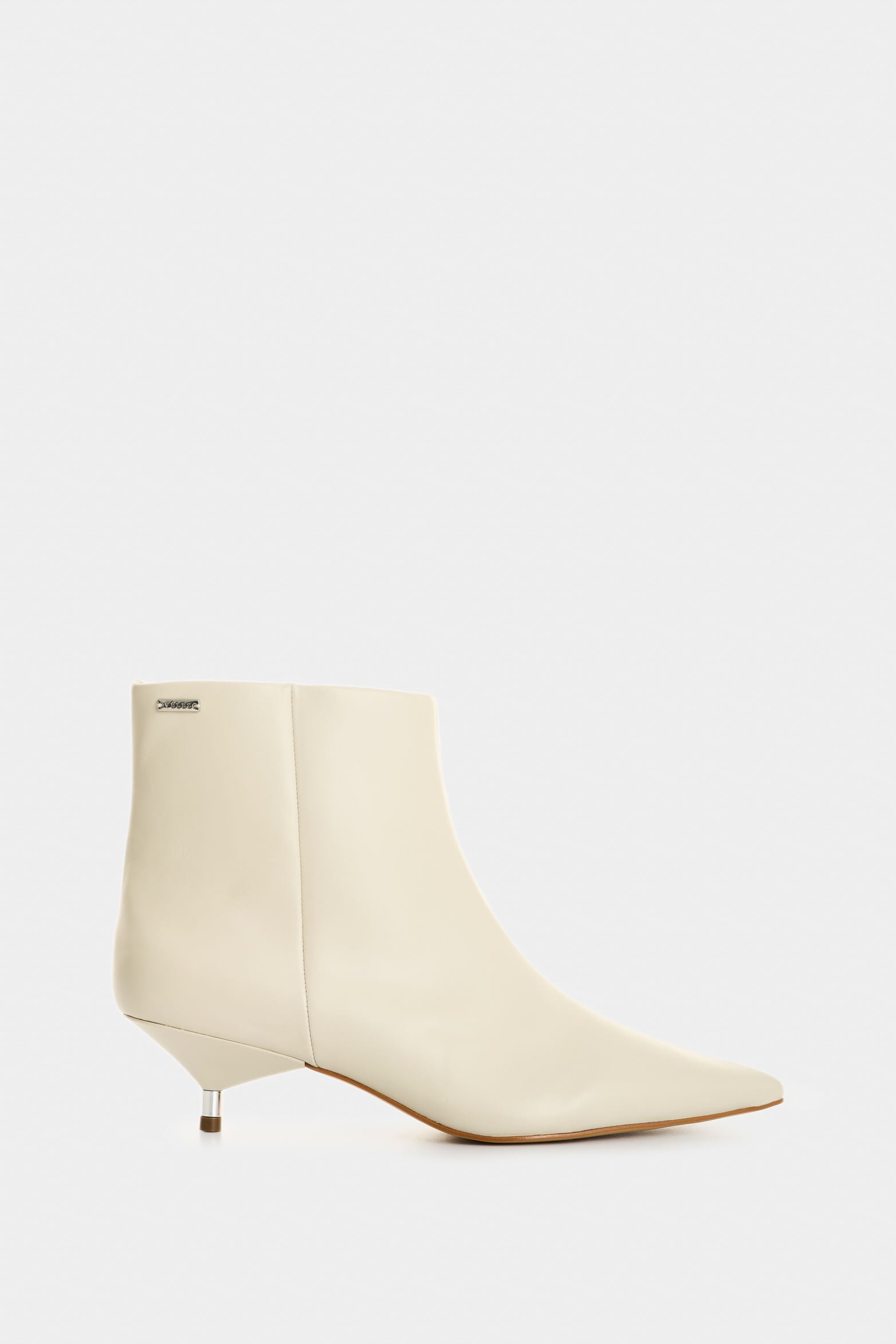 Pearl leather ankle boots for women
