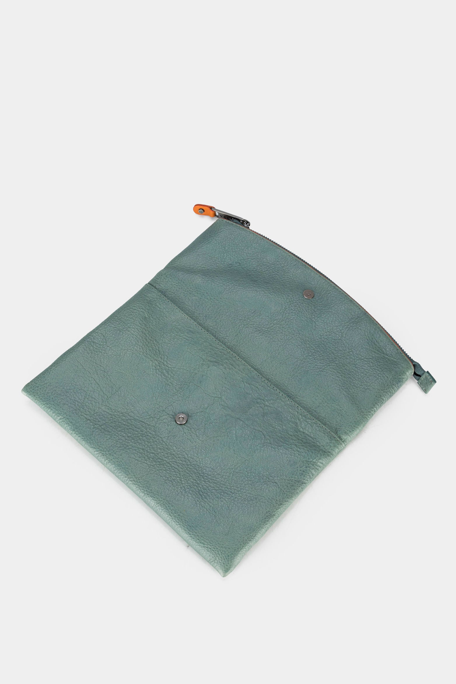 Women’s Borneo Cosmetic Pouch in Aquamarine Leather