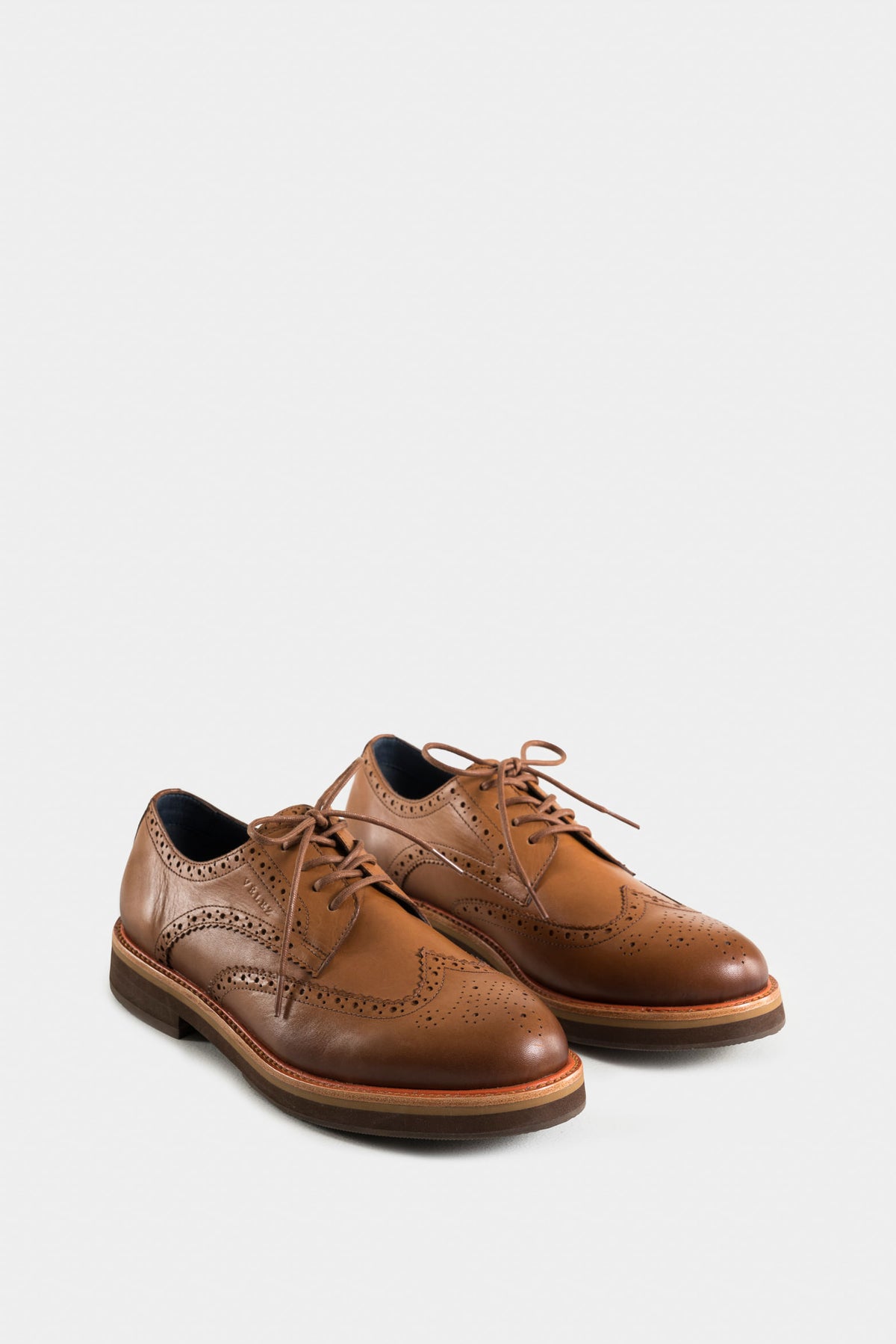Traditional leather brogue lace-ups for men