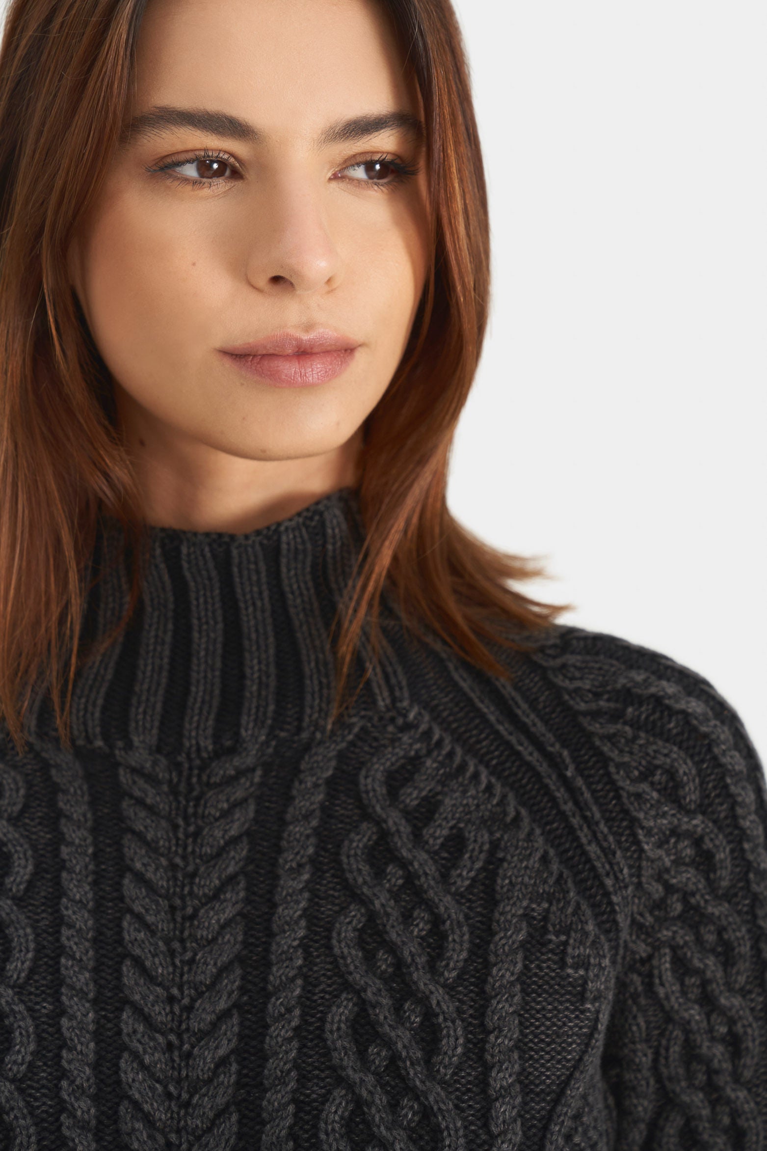 Women’s Florence Knit Sweater in Black with Vintage Look