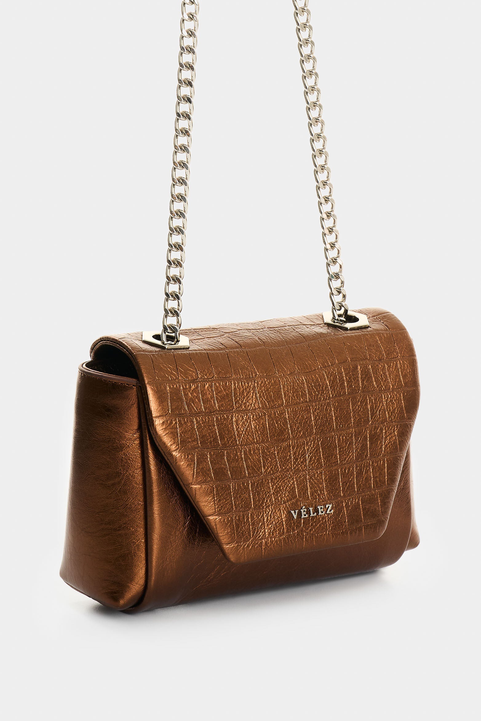 Women’s Folia Leather Satchel bag Lili Detail