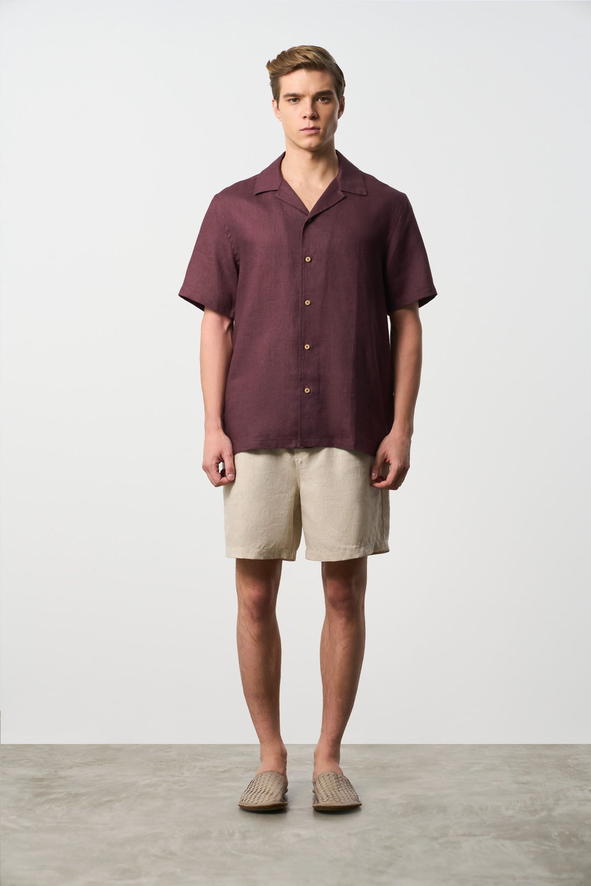 Men's Málaga Short Sleeve Linen Shirt
