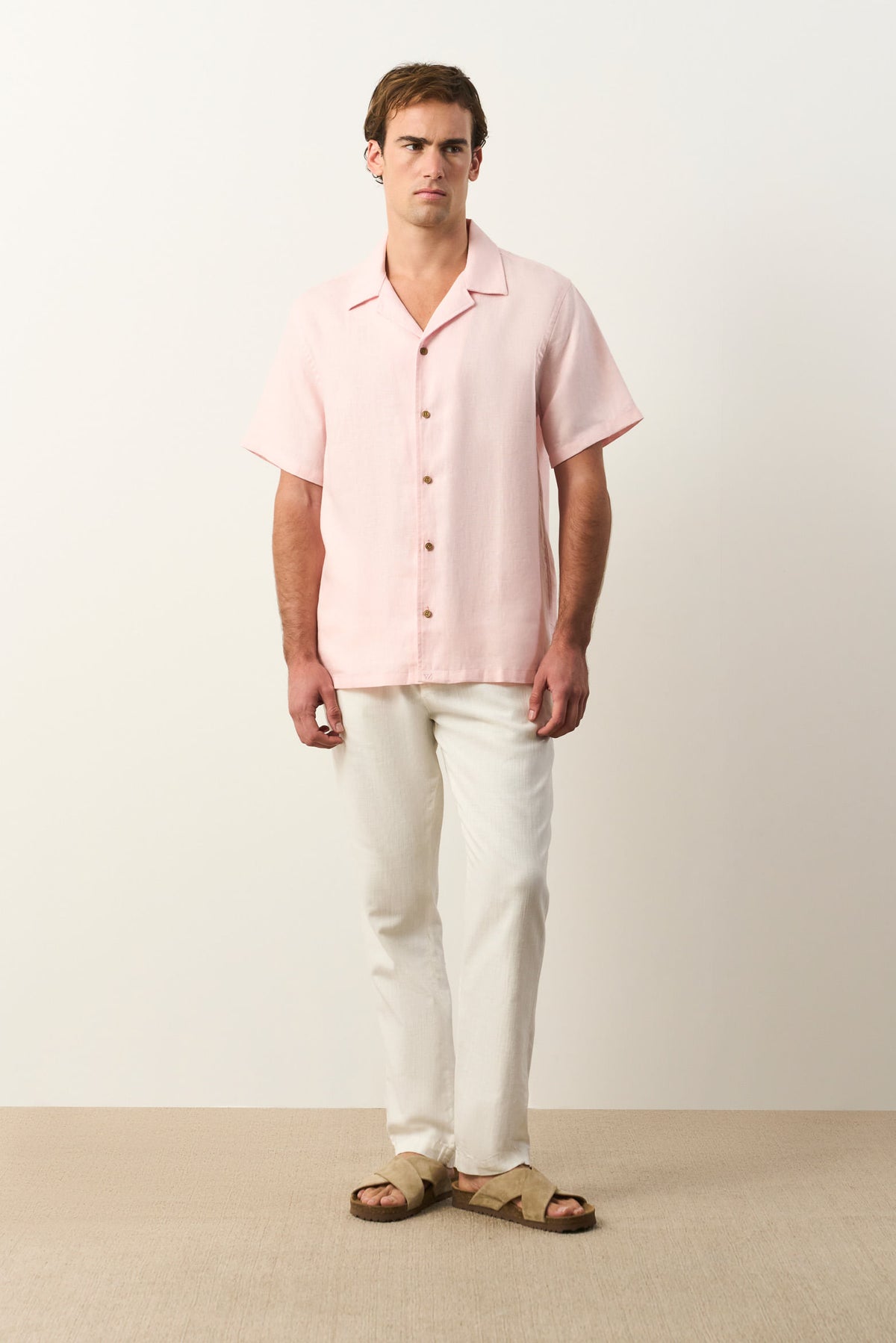Málaga short-sleeve linen shirt for men