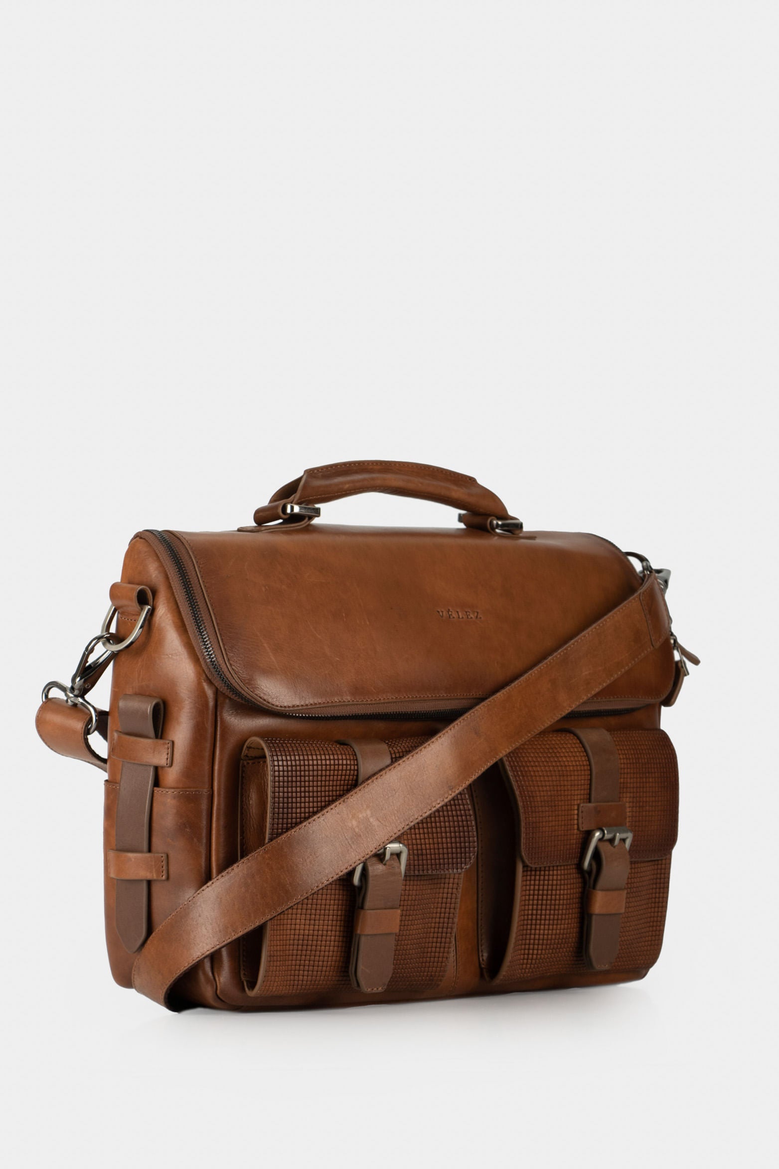 New Archeology Portable Leather Briefcase in Honey