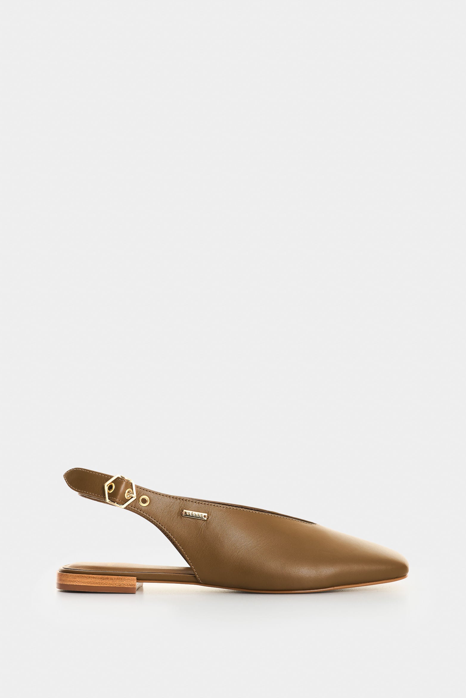 Leather Ballet Flats for Women Ocean