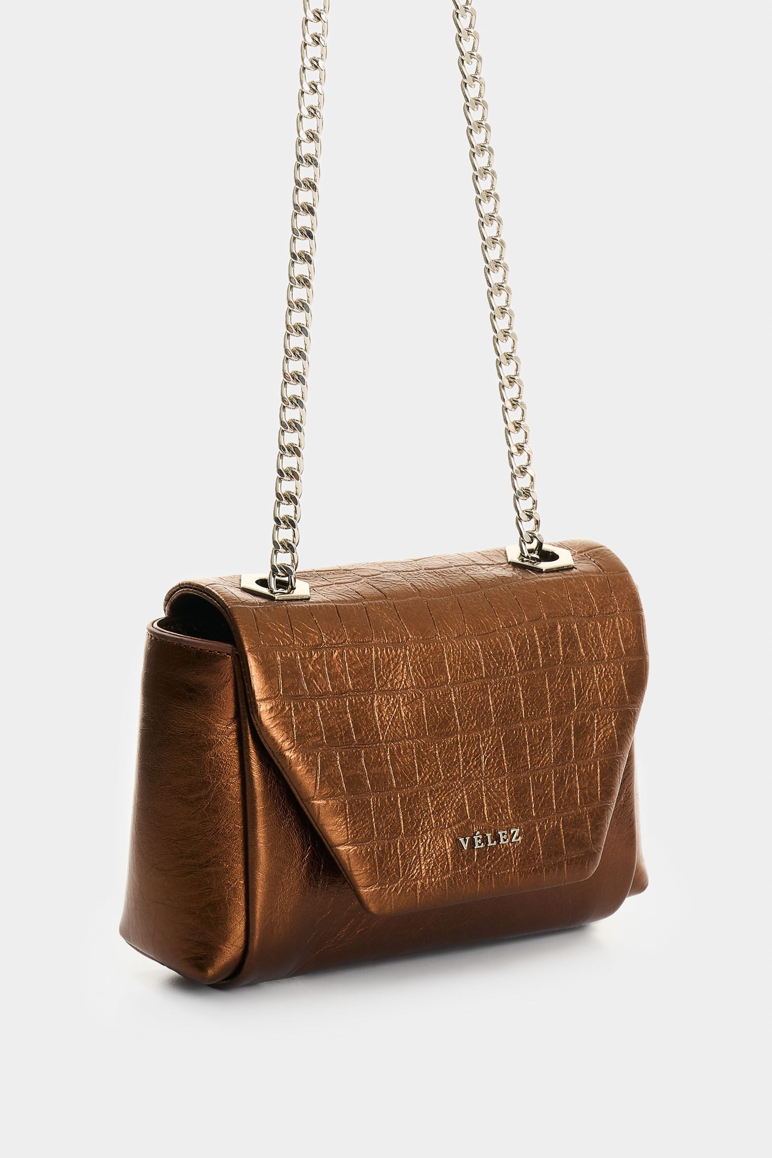 Mini Lili Foil Leather Crossbody Bag for Women