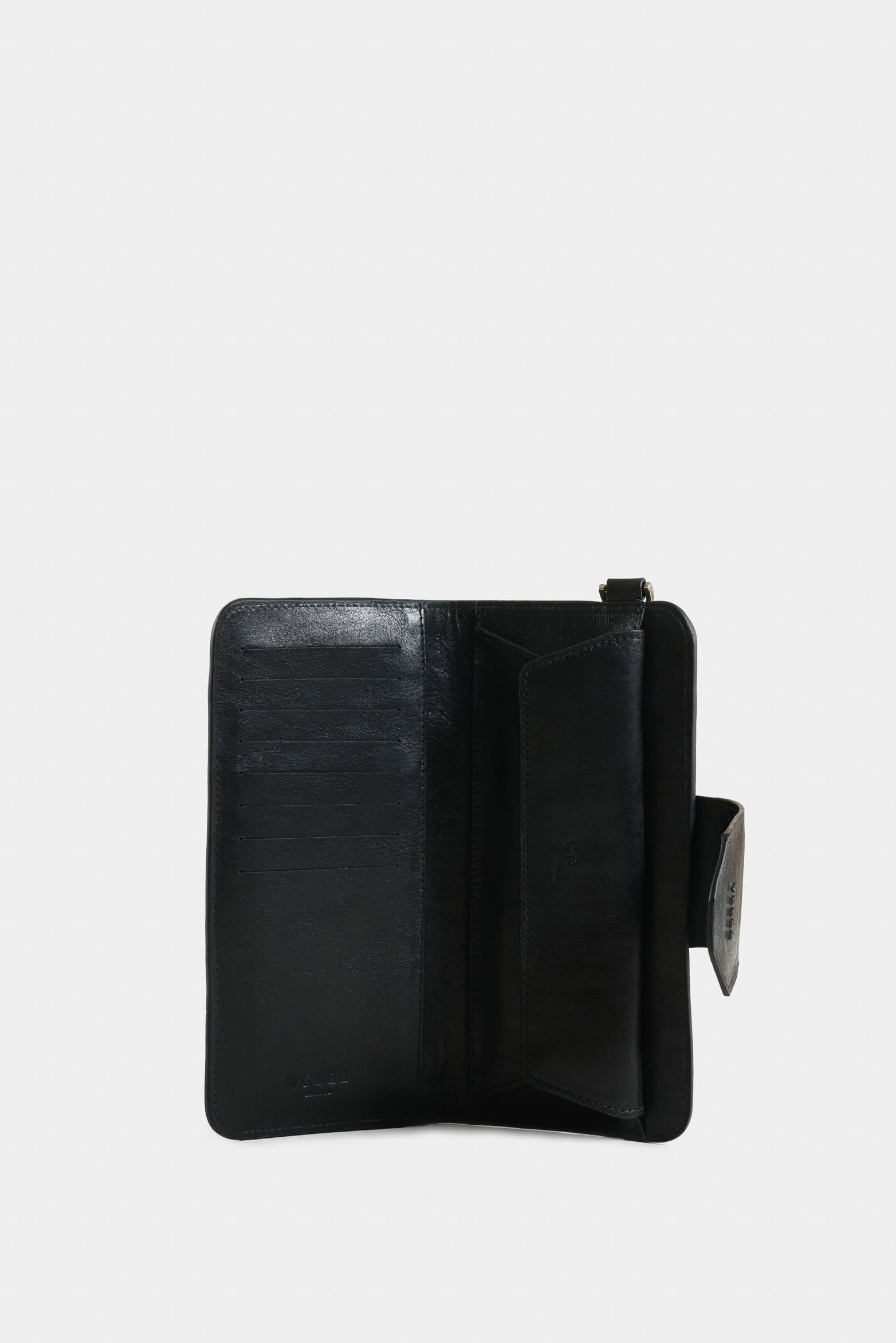 Extravagance Leather Checkbook Holder for Women with Handle