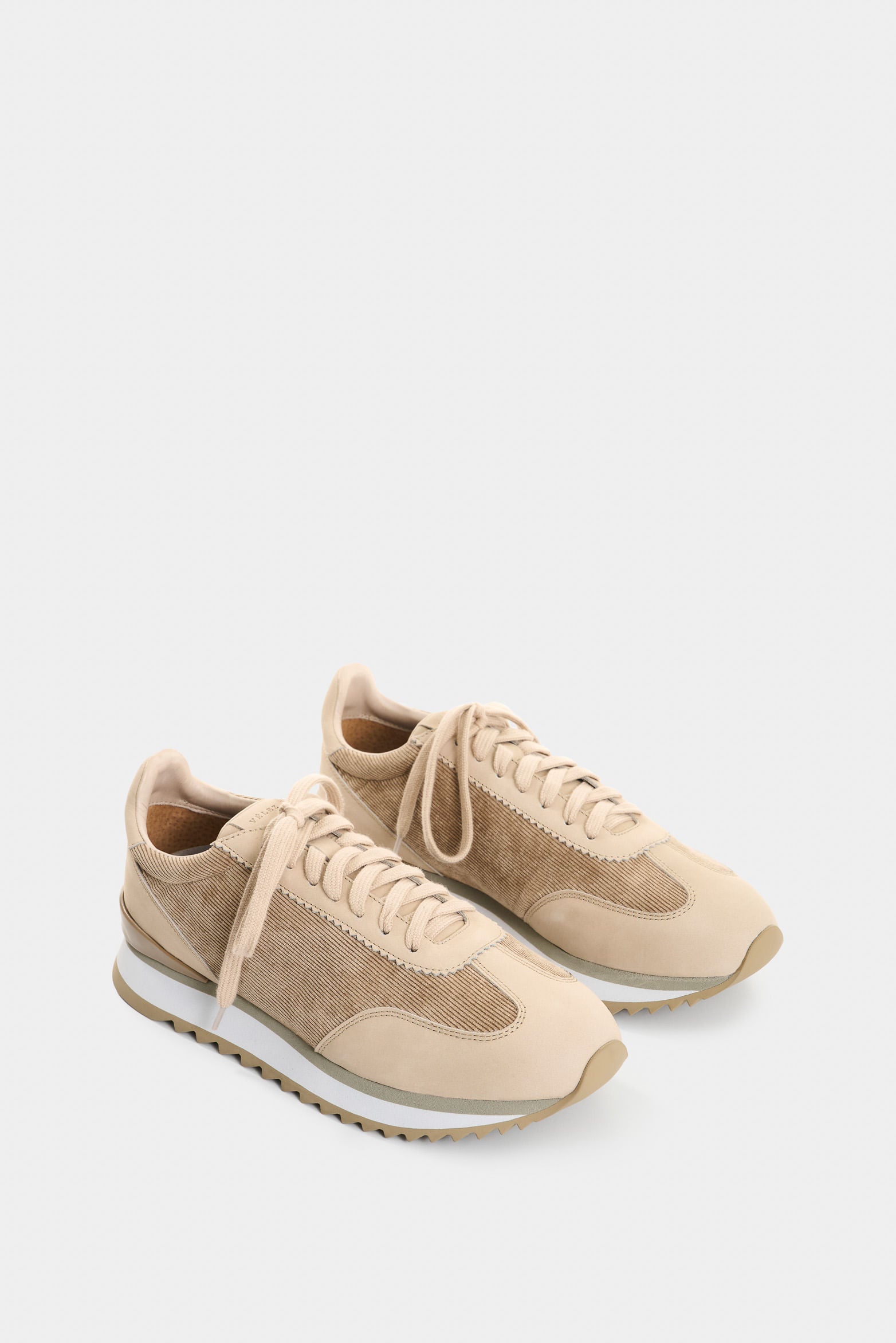 Ray Corduroy and Leather Sneakers for Men