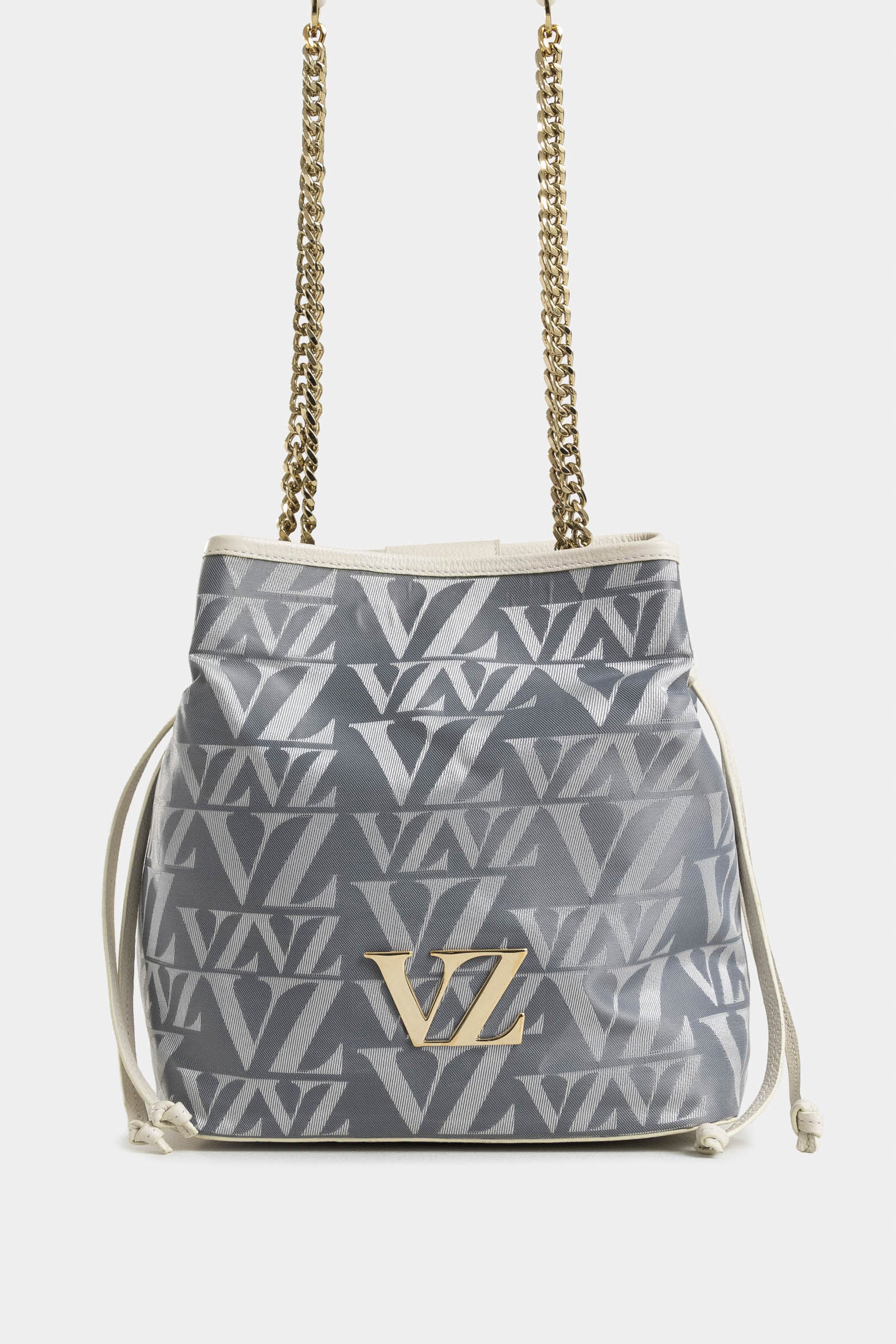 Sakai Leather and Canvas Monogram Shopping Bag for Women