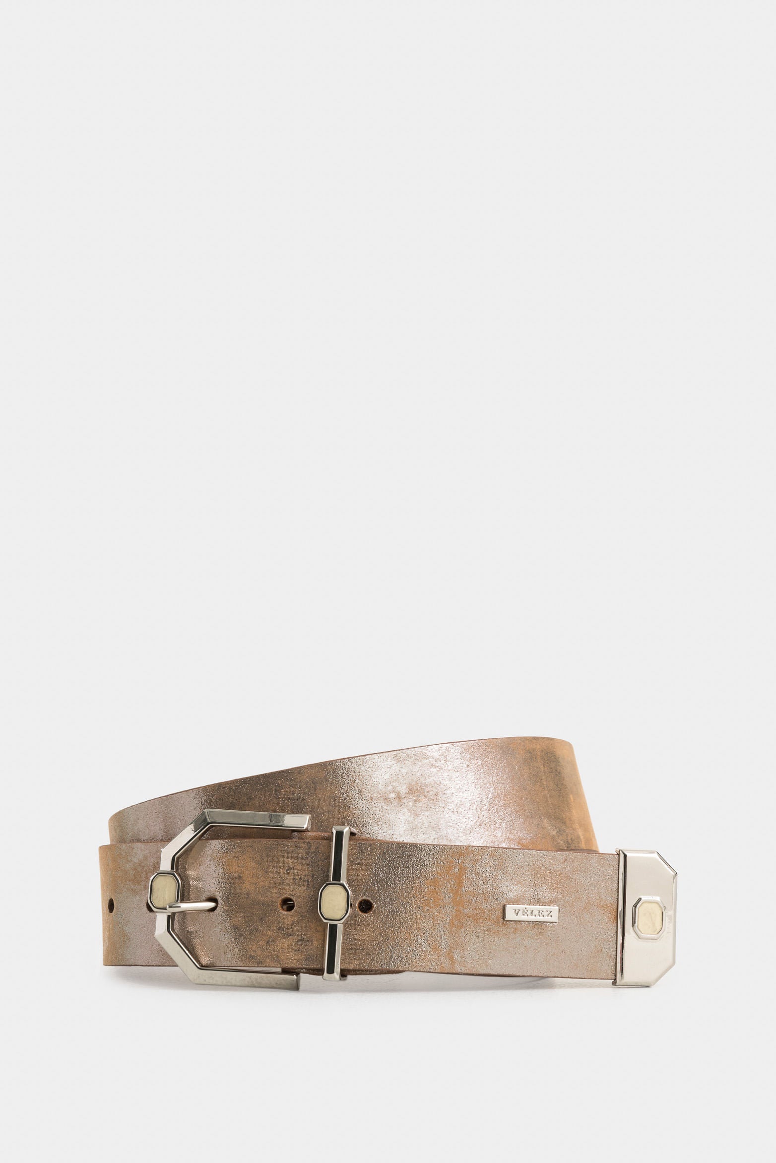 Maritimus Single-Sided Folia Leather Belt for Women with Hexagonal Hardware