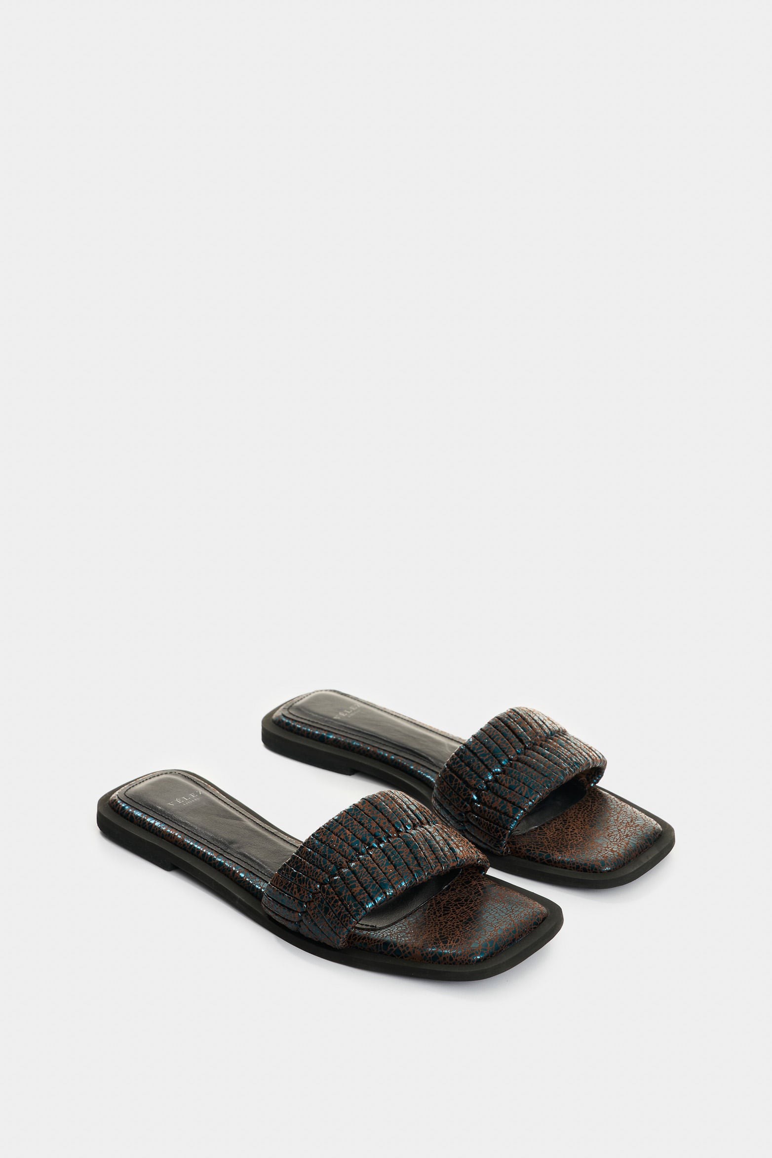 Cala Woven Leather Flat Sandals for Women