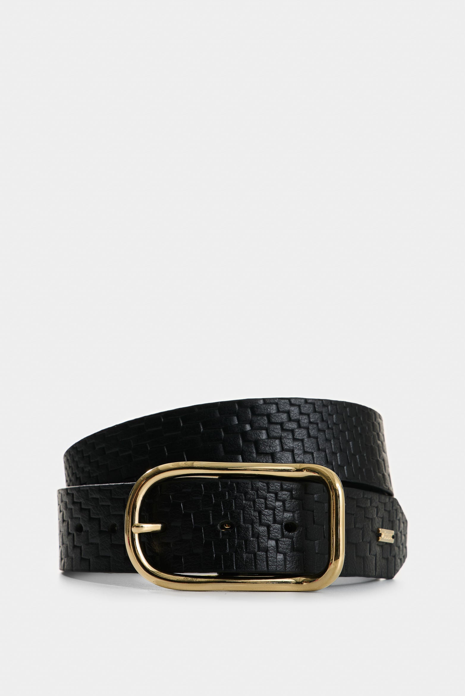 Regular Embossed Leather Belt