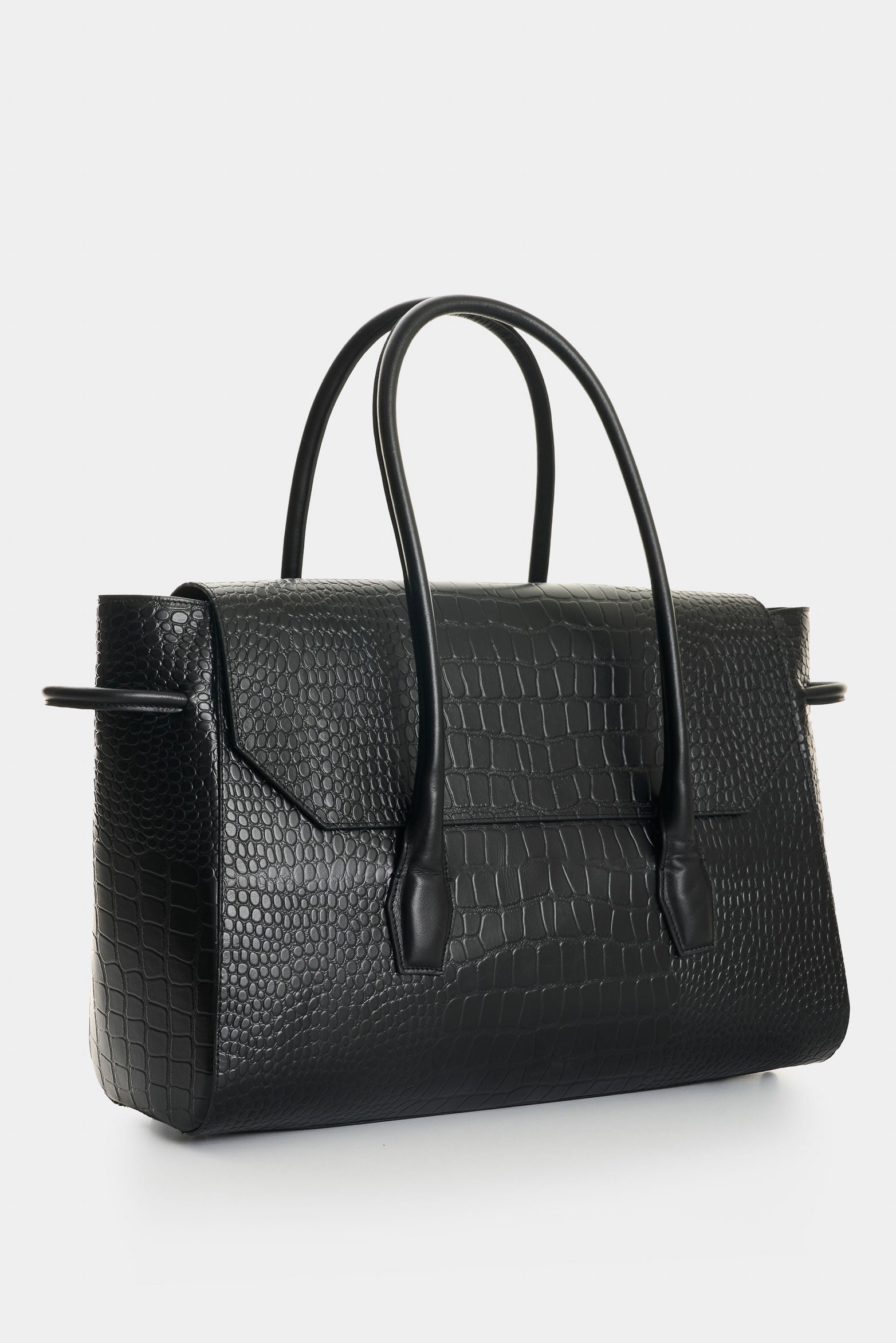 Men's Croco Leather Shopping Bag