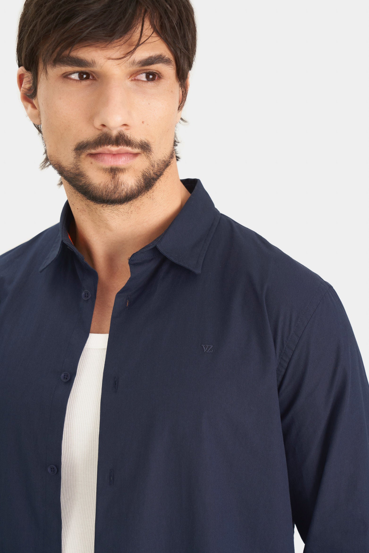 Poplin Shirt for Men SemiFitted