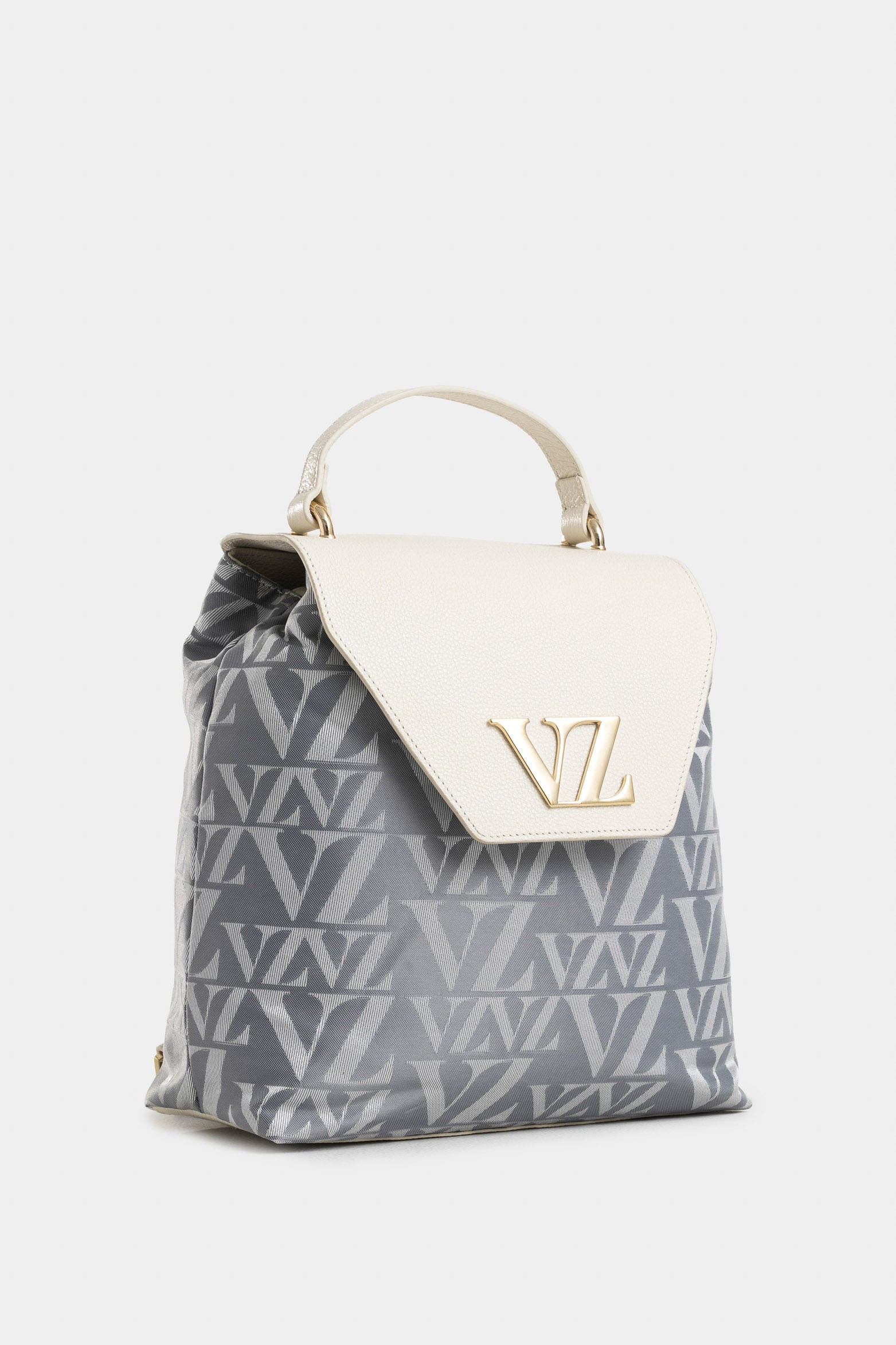 Goji Leather and Canvas Backpack for Women, Monogram