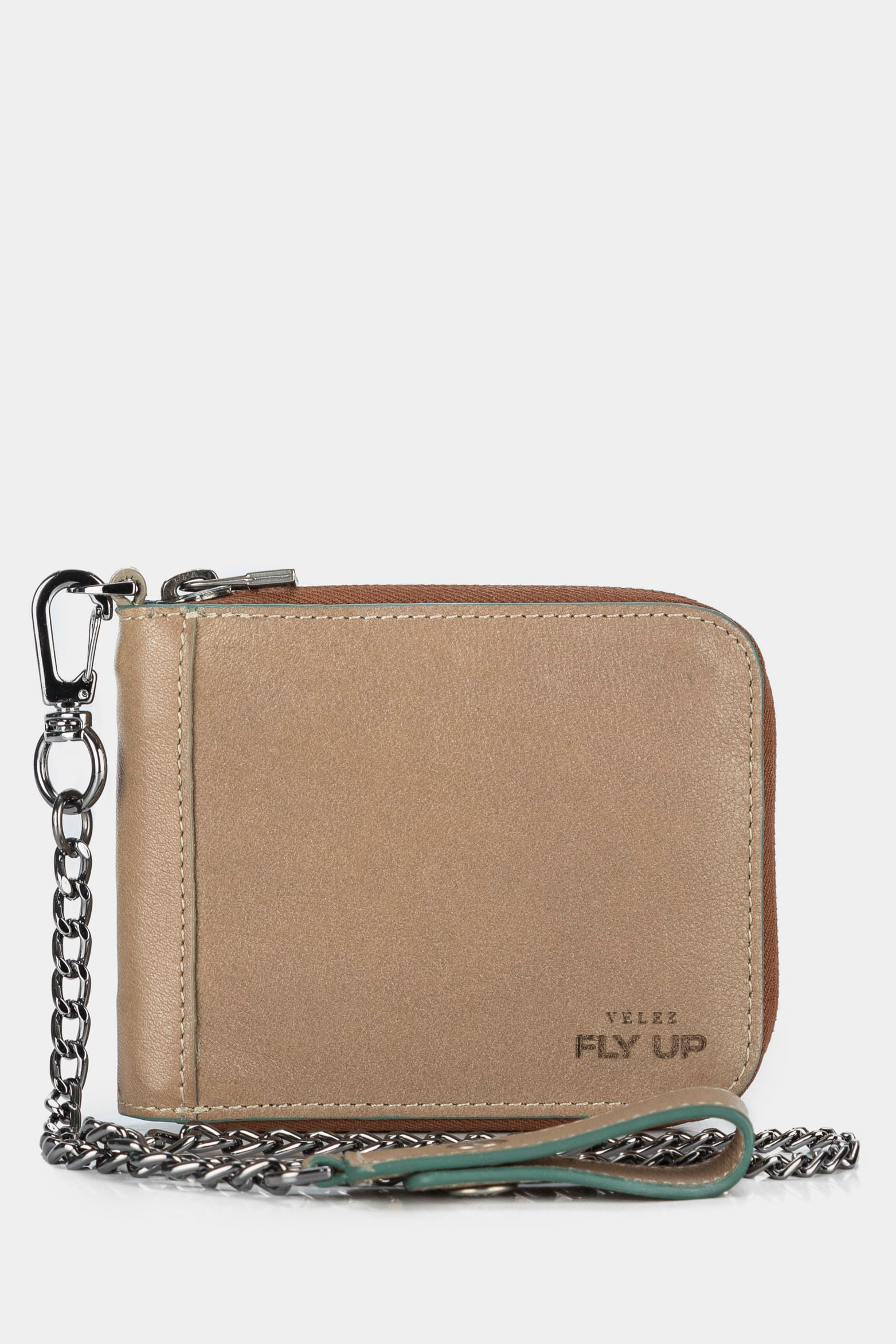 Men’s Lebrunt Leather Wallet with Removable Chain and Carabiner