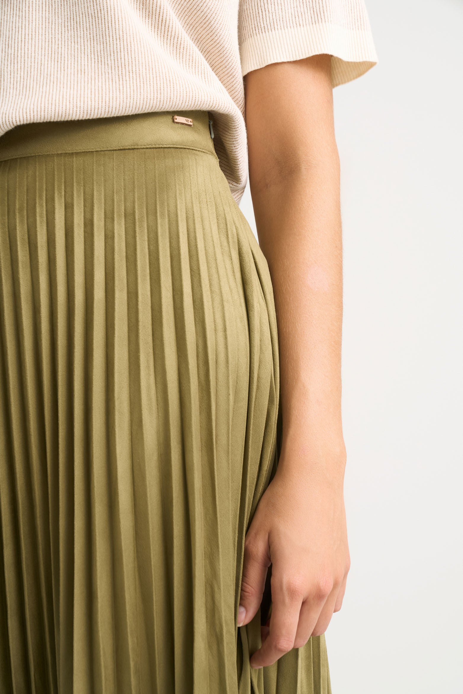 Alma Pleated Skirt for Women in Knit Fabric