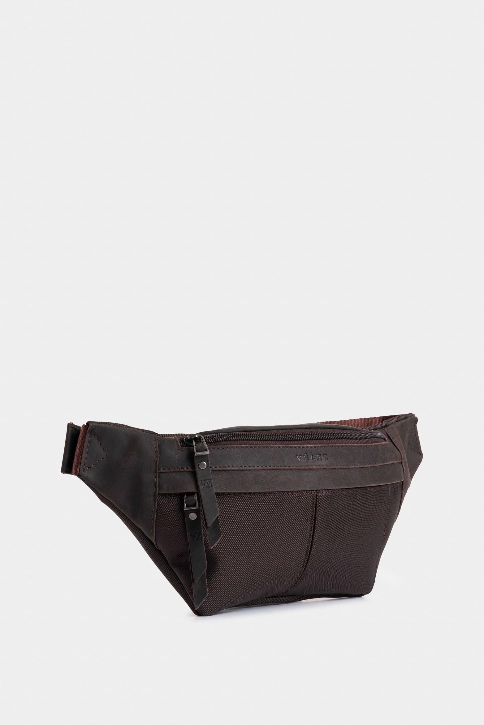 Retro brown leather bumbag