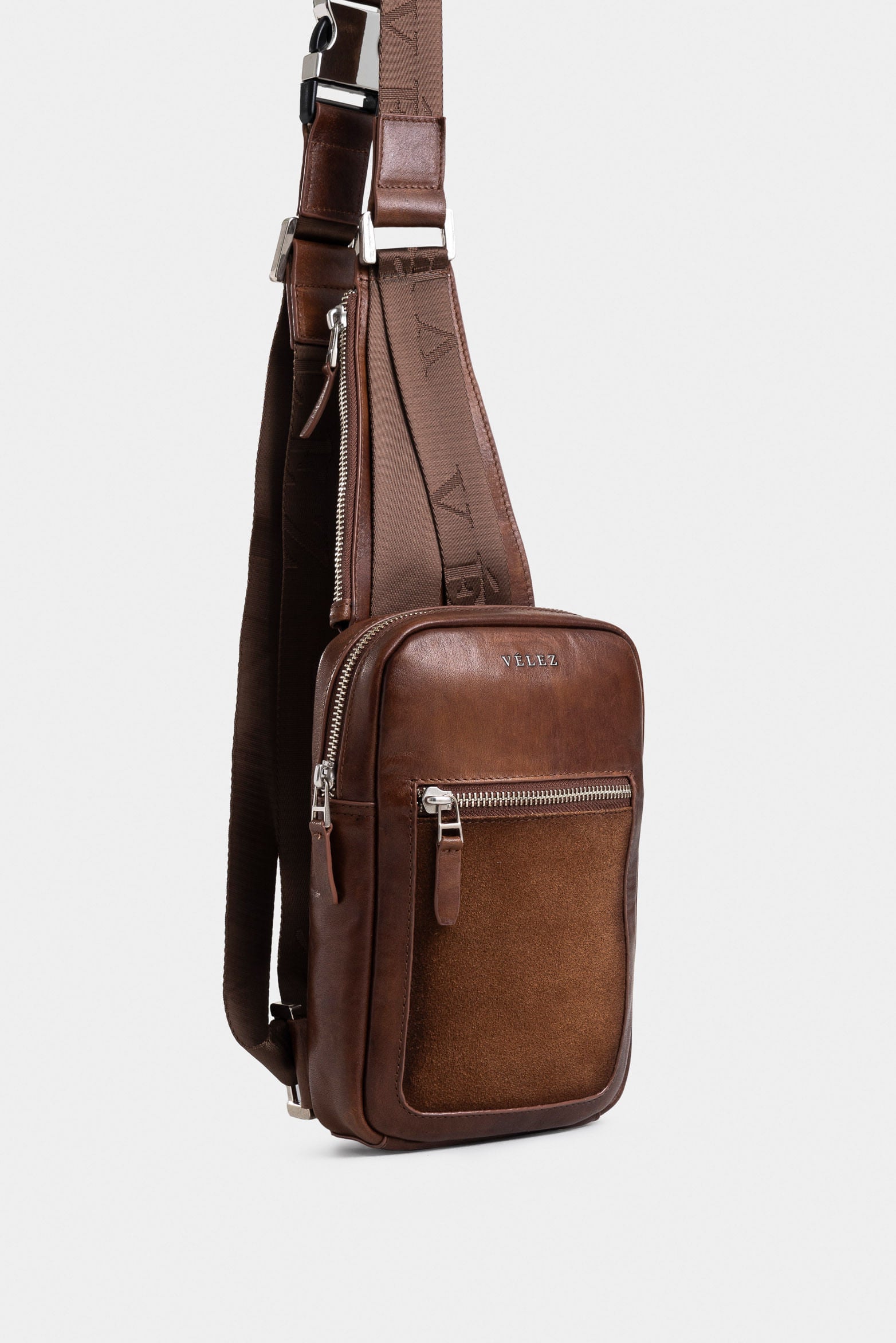 Mikeno 3 Aged Leather Hands-Free Bag for Men