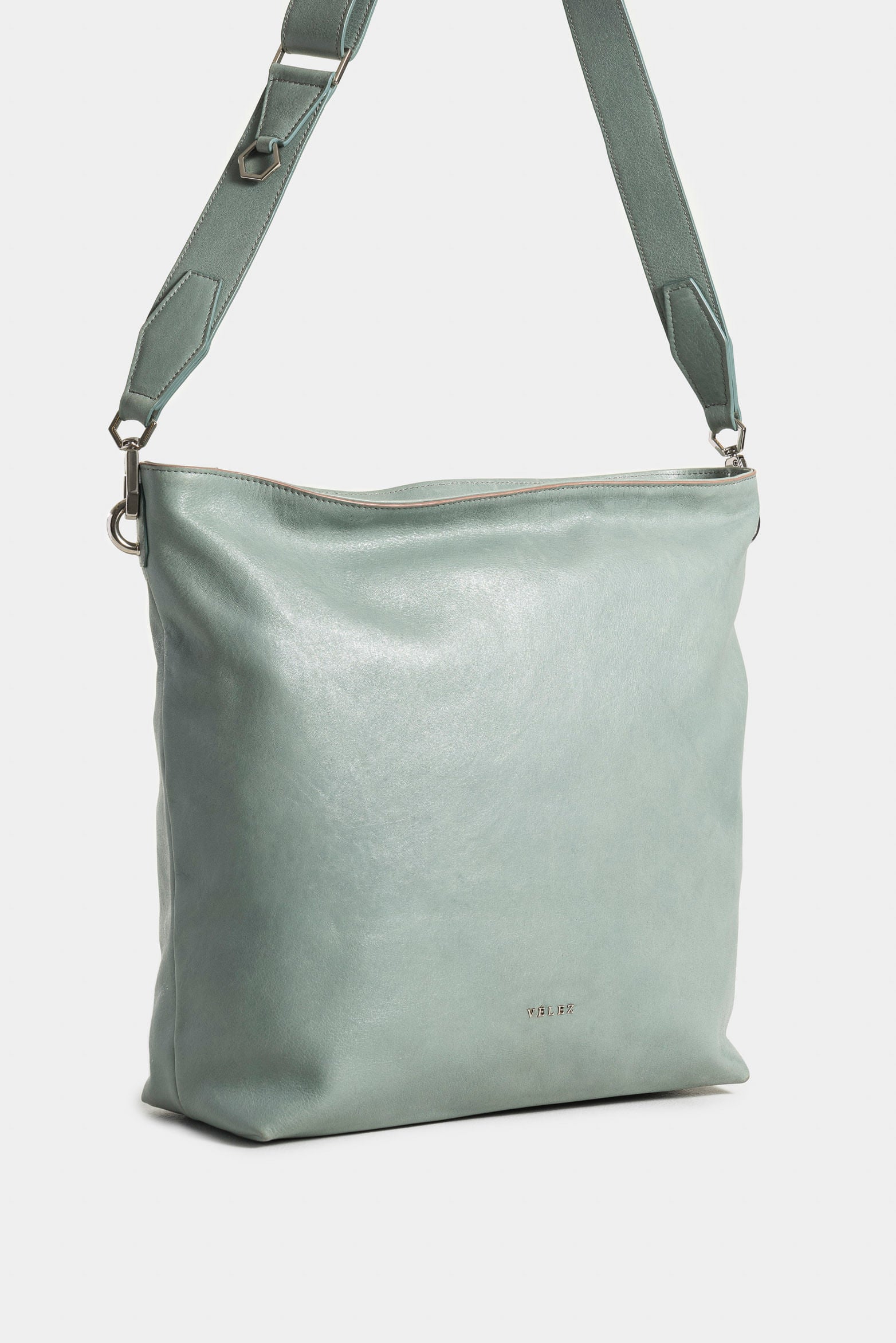 Argelia 2.0 Leather Shopping Bag with Bicolor Braided Handle for Women