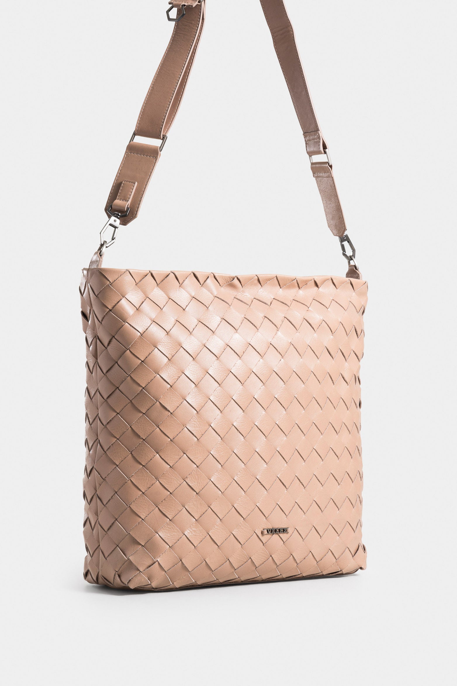 Venus Artisan Woven Leather Shopping Bag for Women