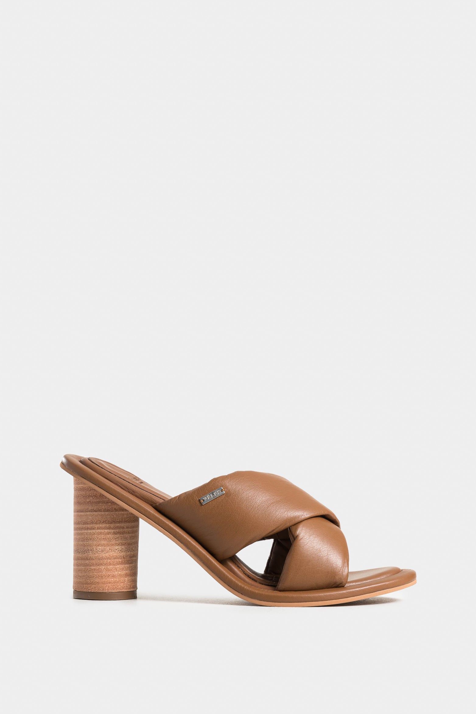 Mawi Leather Heeled Sandals for Women with Rounded Straps