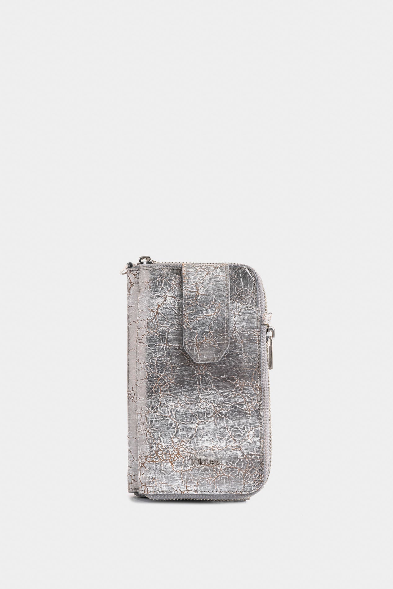 Ibiza Folia Leather Checkbook Holder for Women with Removable Chain